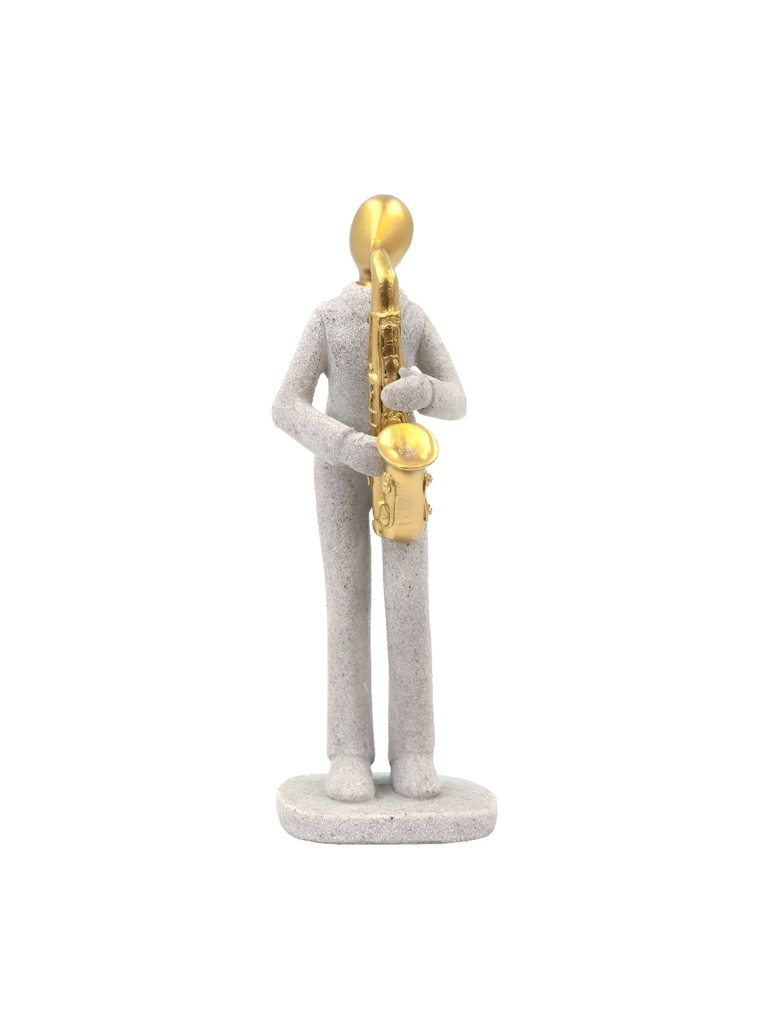 

Cortina Sandstone Golden Musical Instruement Statue for Home Decor, White