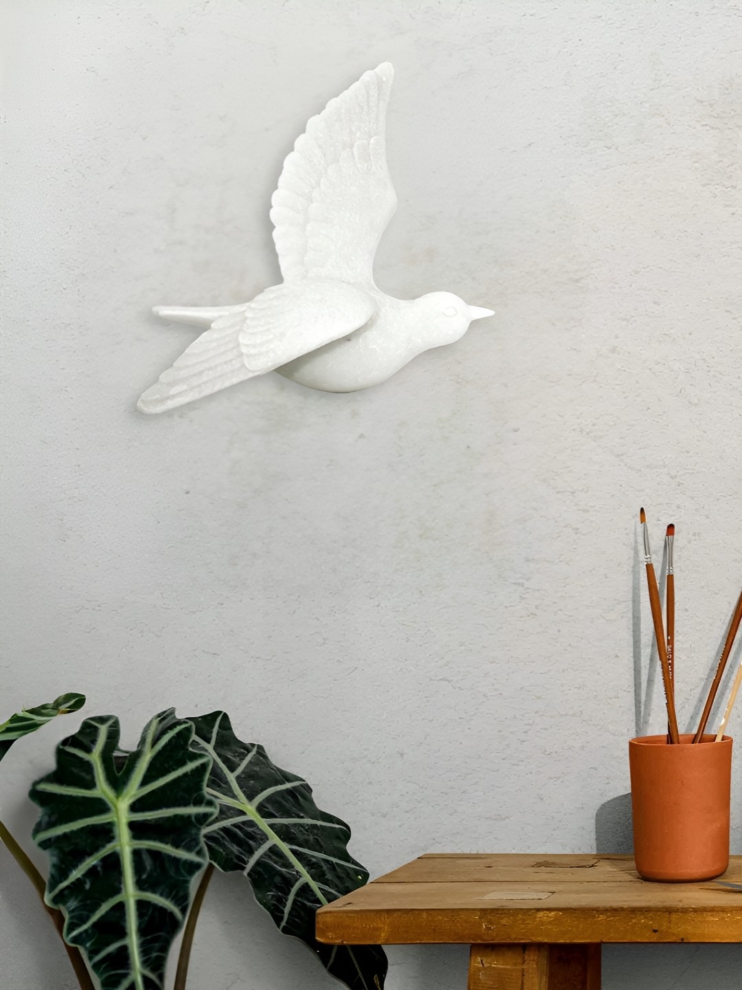 

Cortina Resin Flying Bird Wall Decor Statue for Home Decor, White