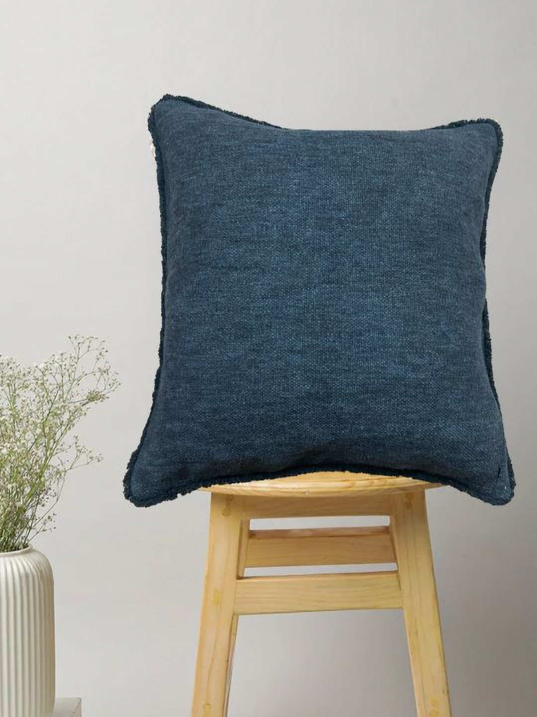 

SAJAVAT Black Pure Cotton Square Cushion Covers