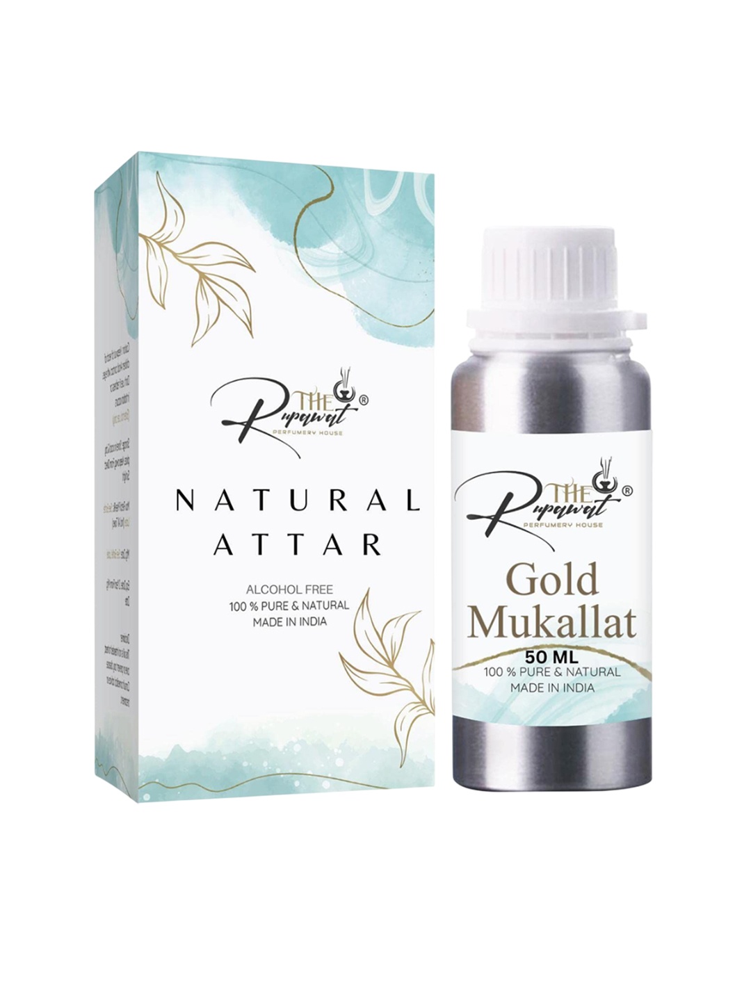 

THE RUPAWAT Perfumery House Gold Mukallat Pure & Natural Alcohol-Free Attar - 50 ml, Transparent