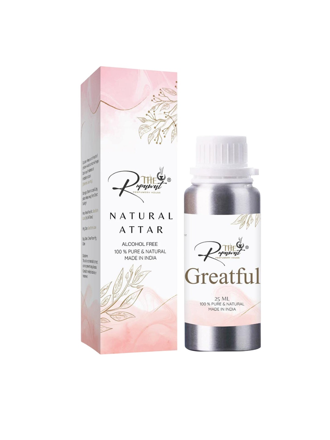 

THE RUPAWAT Perfumery House Greatful Natural Alcohol-Free Attar - 25 ml, Transparent