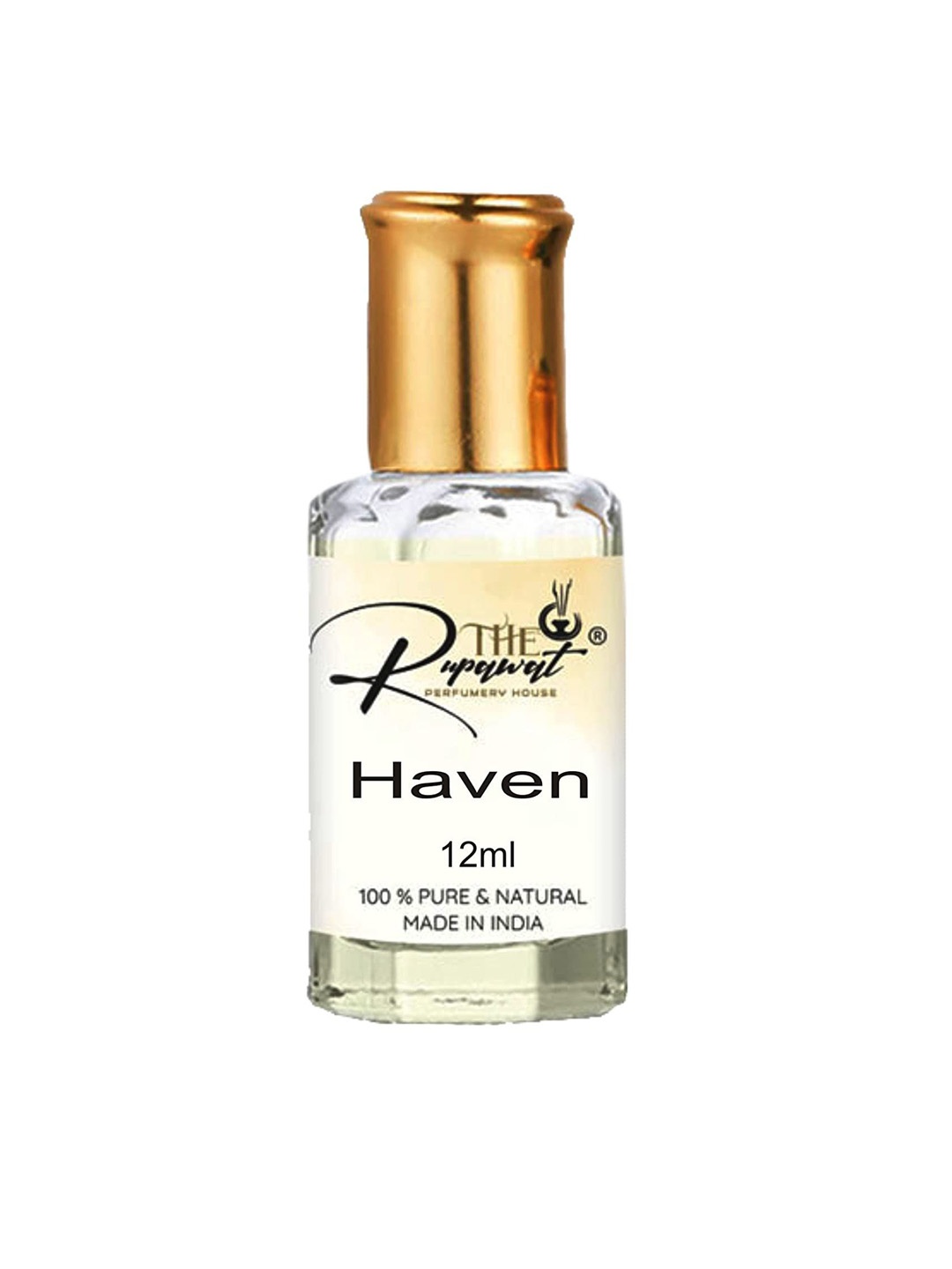 

THE RUPAWAT Perfumery House Haven 100% Pure & Natural Alcohol-Free Attar - 12 ml, Transparent