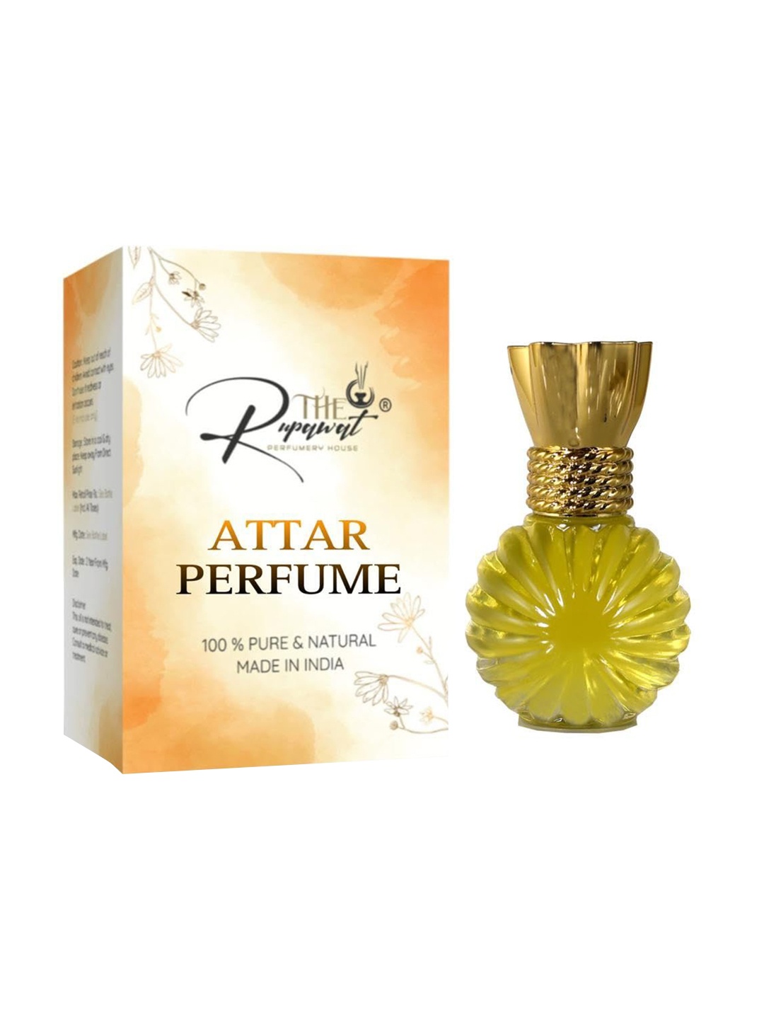 

THE RUPAWAT Perfumery House Goldan Treasure Natural Alcohol Free Attar - 12 ml, Transparent