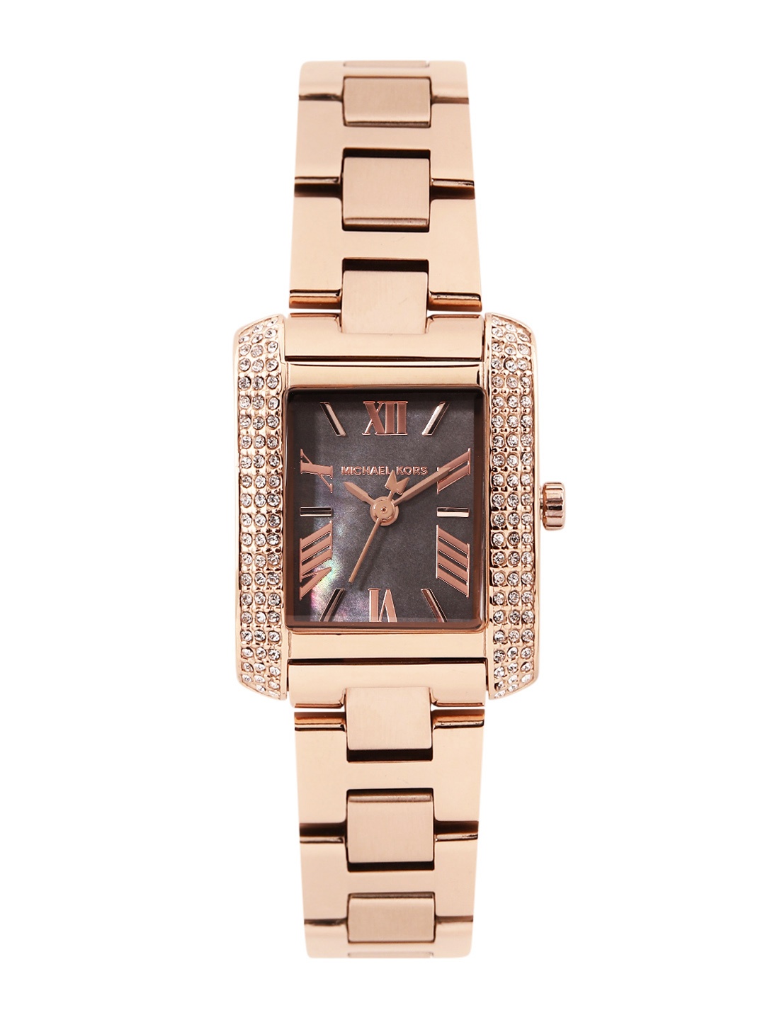

Michael Kors Women Emery Mother of Pearl Analogue Watch MK4868I, Charcoal