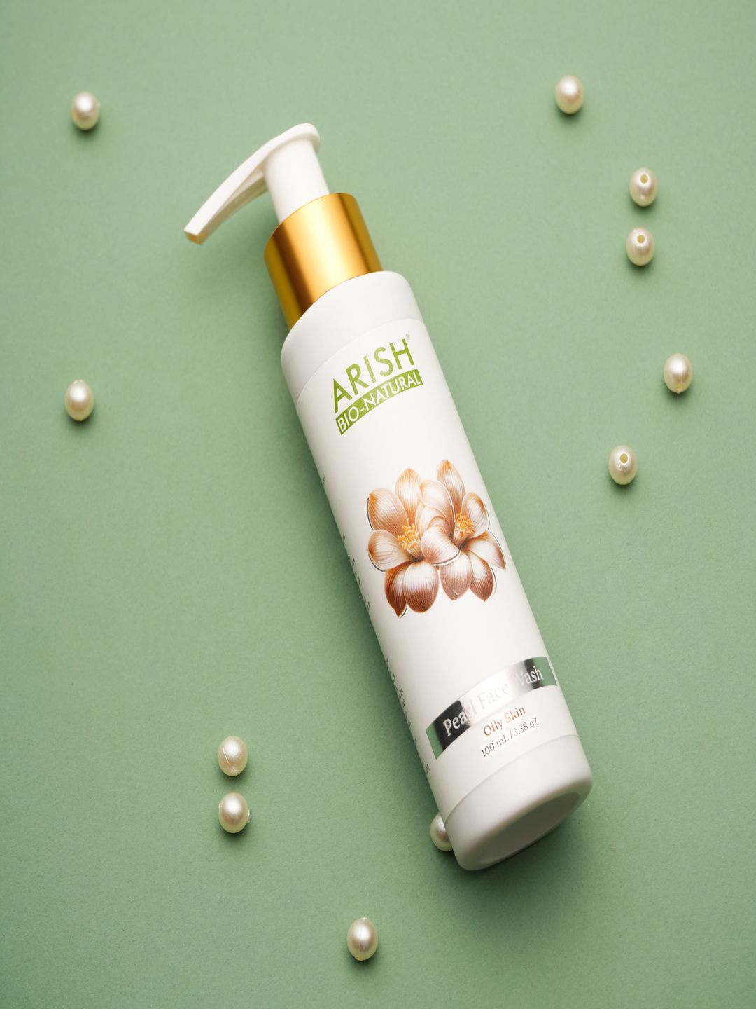 

ARISH BIO-NATURAL Pearl Face Wash With Green Tea & Cucumber- 100 ml, White