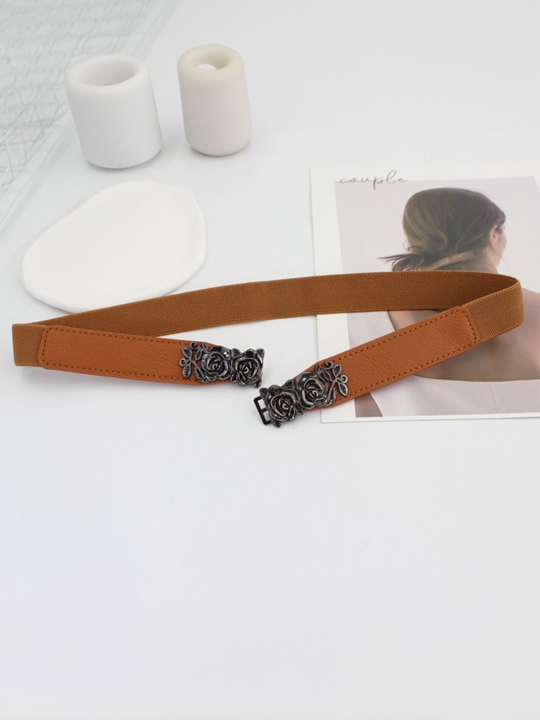 

SYGA Women Solid Belt, Brown