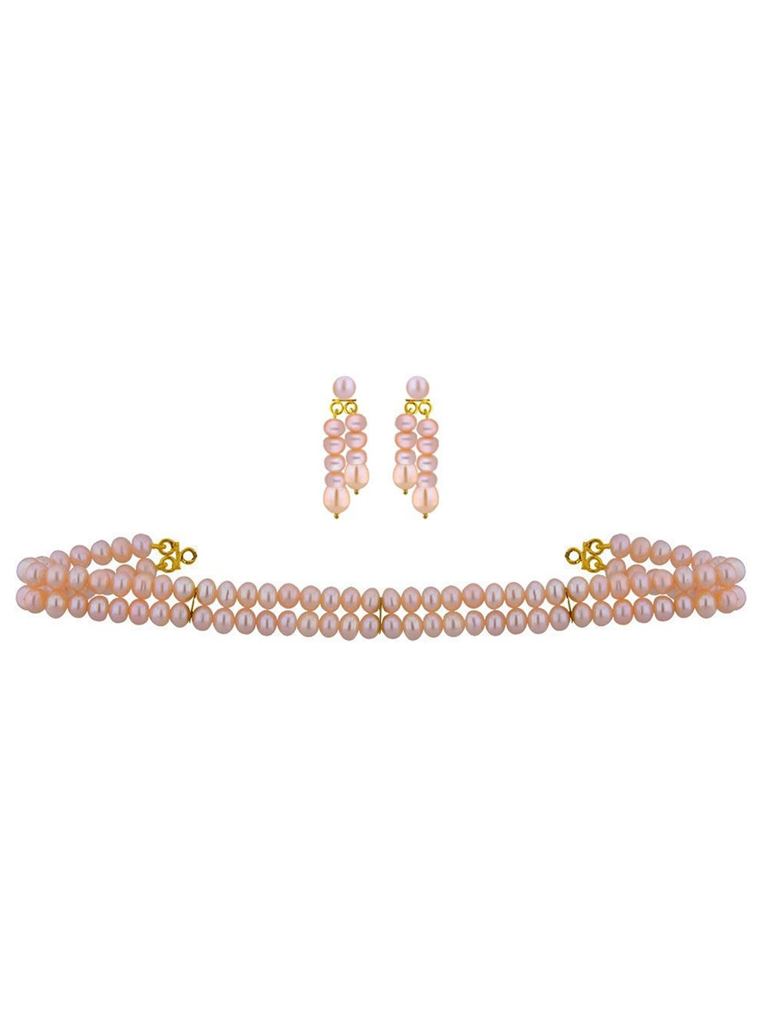 

Sri Jagdamba Pearls Dealer Gold-Plated Pearl Beaded Jewellery Set