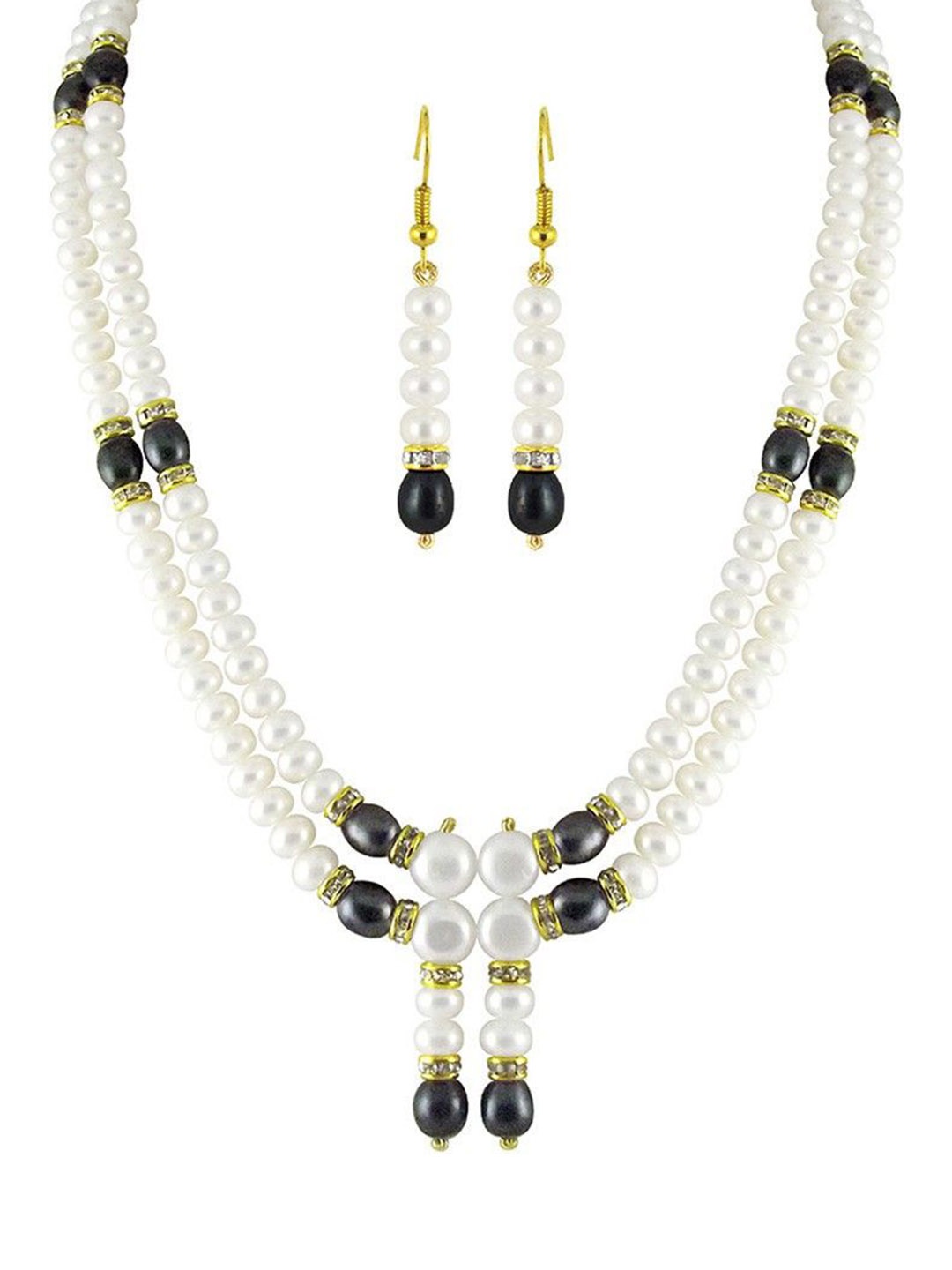 

Sri Jagdamba Pearls Dealer Gold-Plated Pearl Beaded Jewellery Set