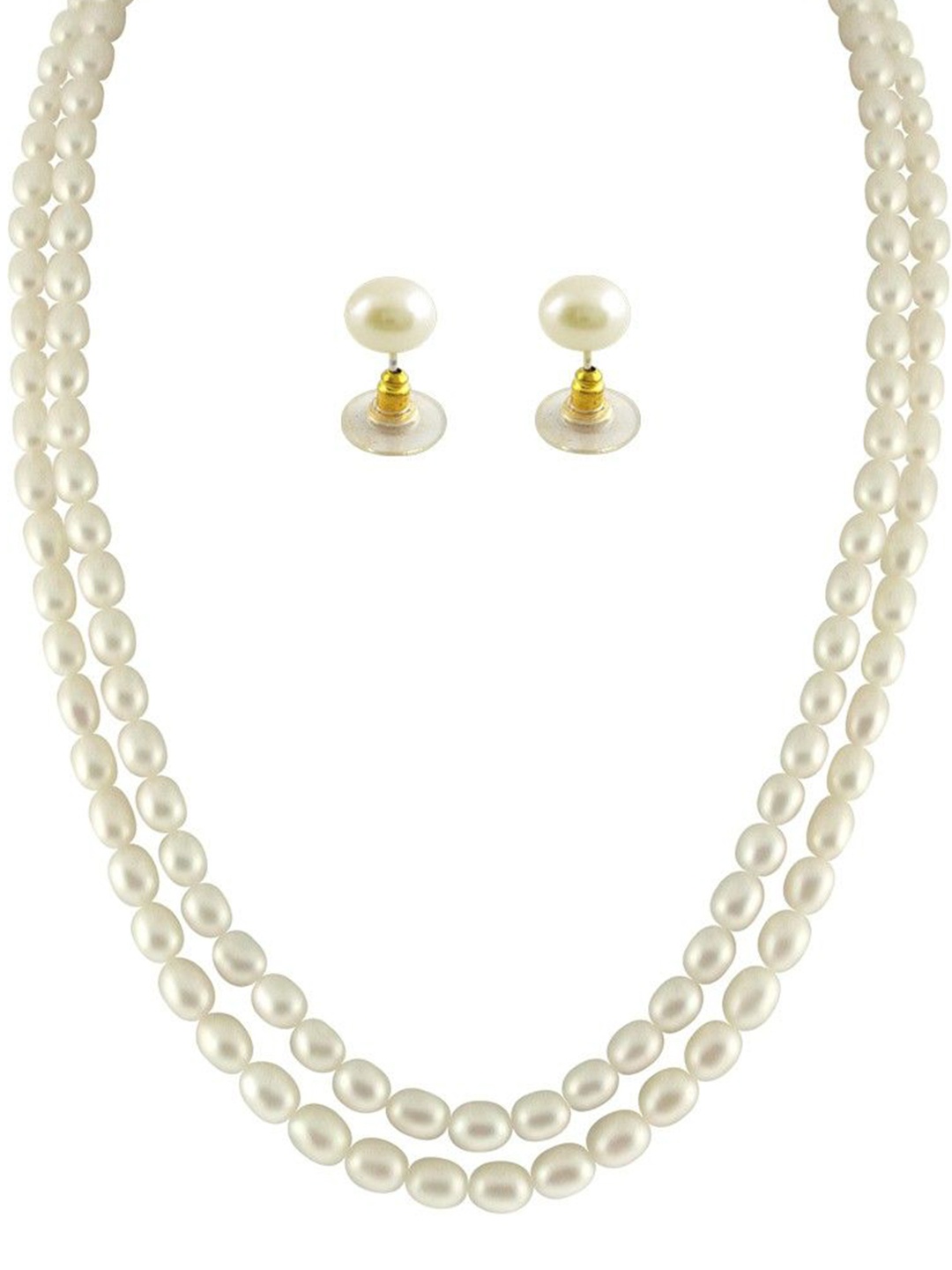 

Sri Jagdamba Pearls Dealer Gold Plated Pearl Studded Jewellery Set