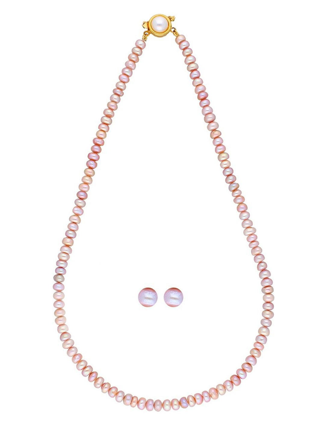 

Sri Jagdamba Pearls Dealer Gold-Plated Pearl Beaded Jewellery Set