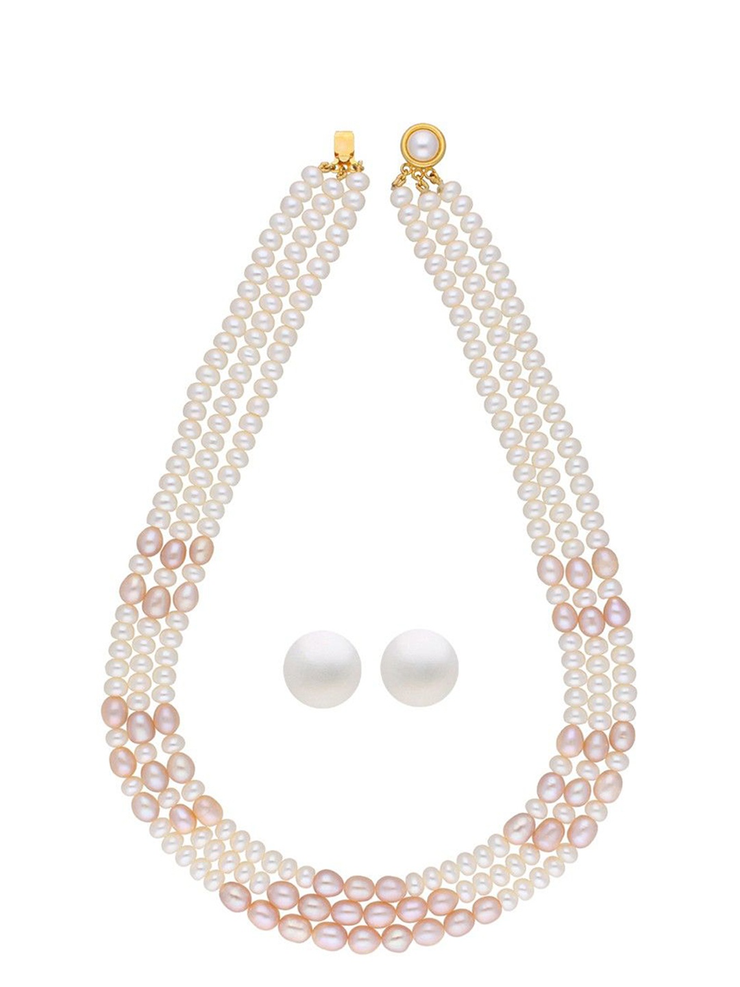 

Sri Jagdamba Pearls Dealer Gold-Plated Pearl Beaded Jewellery Set