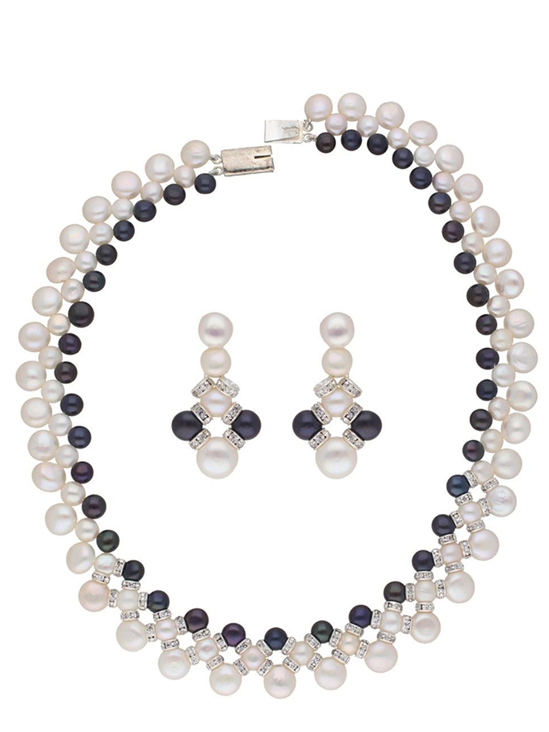 

Sri Jagdamba Pearls Dealer Gold-Plated Pearl Beaded Jewellery Set