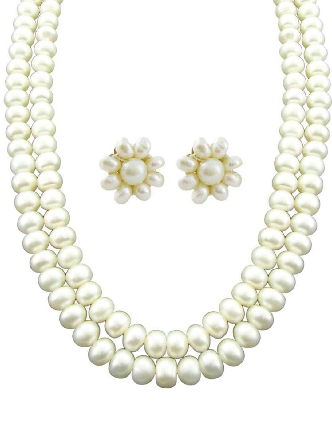 

Sri Jagdamba Pearls Dealer Gold-Plated Pearl Studded Jewellery Set