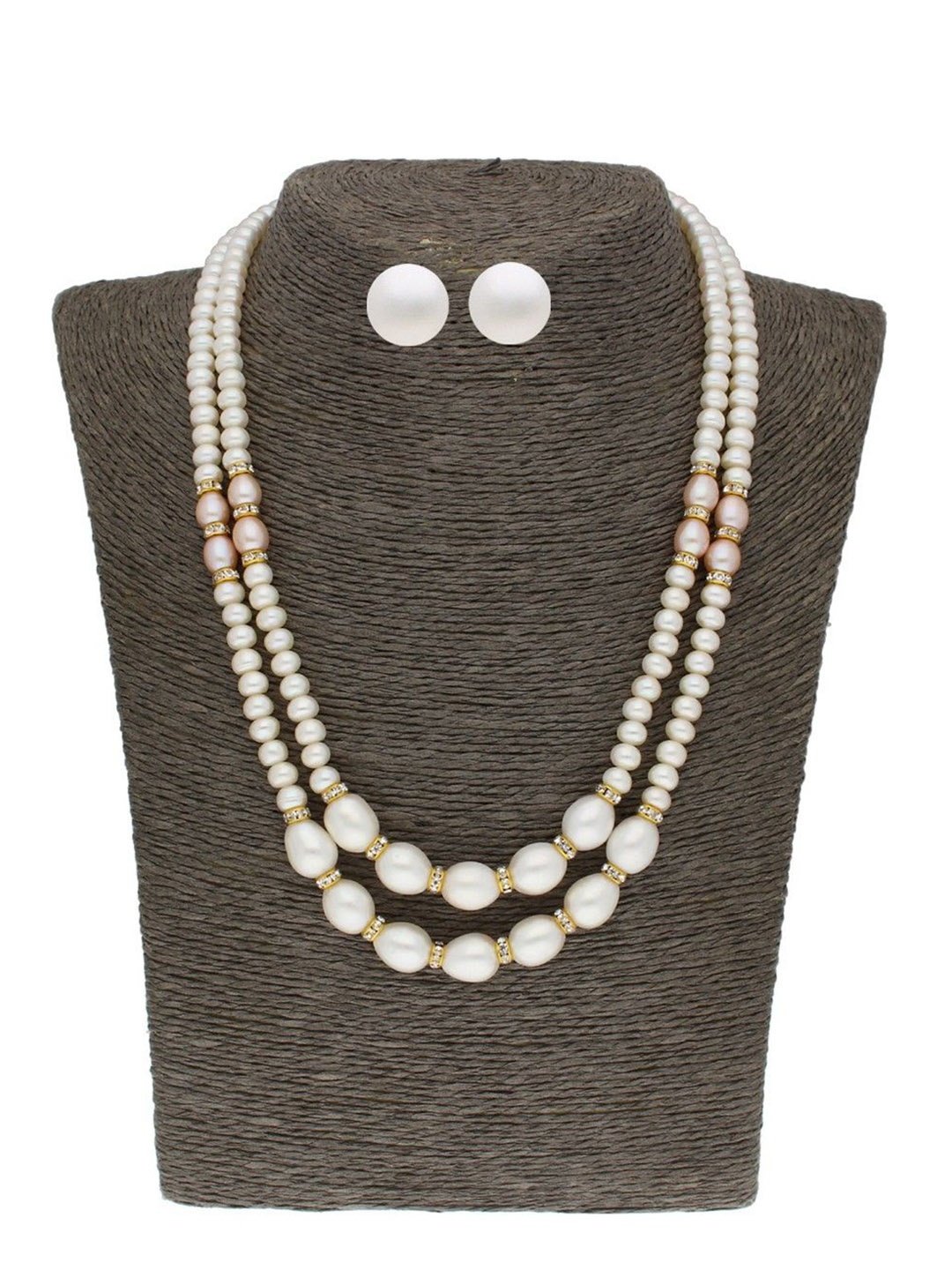 

Sri Jagdamba Pearls Dealer Gold-Plated Stone-Studded & Beaded Jewellery Set