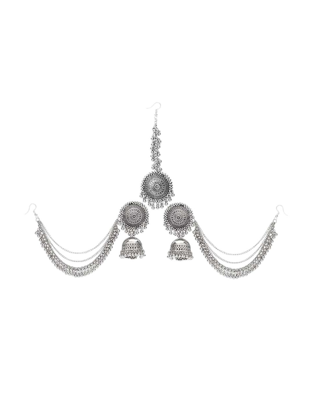 

JMBW INTERNATIONAL Oxidized Jewellery Set, Silver