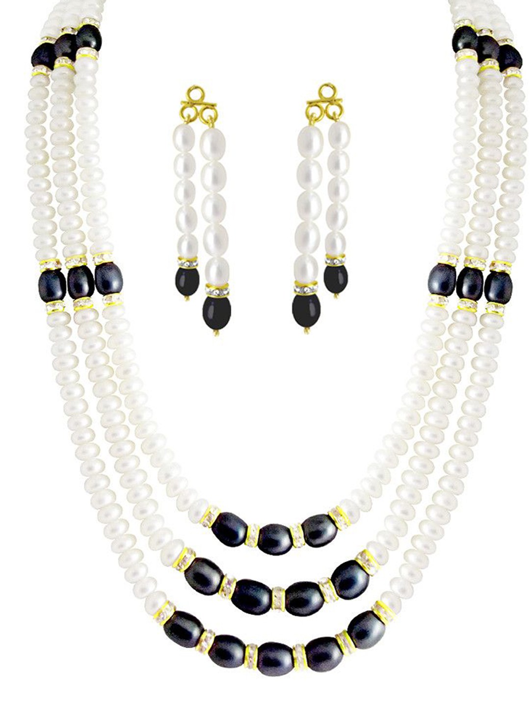 

Sri Jagdamba Pearls Dealer Gold Plated Artificial Stones and Beads Jewellery Set