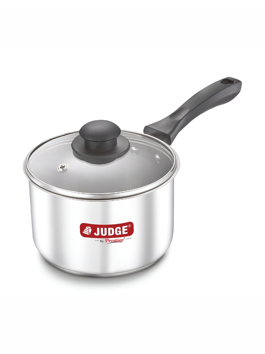 

JUDGE by Prestige Silver-Toned Stainless Steel Classic 1.4 L Sauce Pan 14 cm with Lid