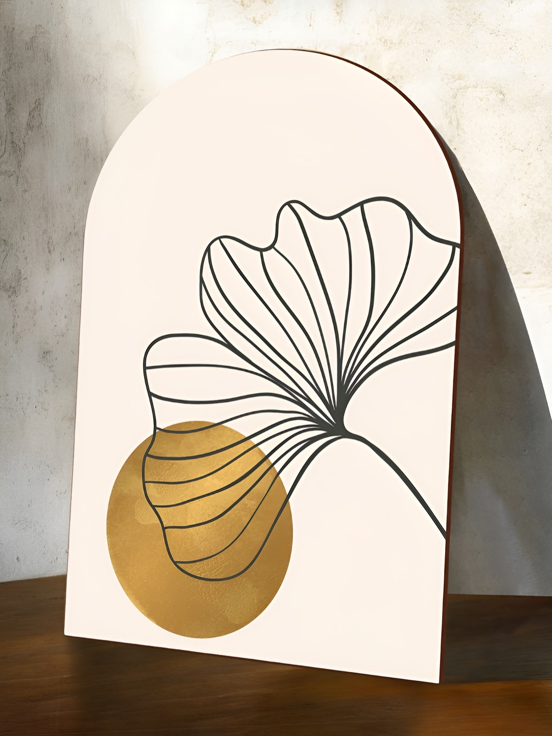 

Art Street Mustard & Black 1 Piece Synthetic Wood Floral and Botanical Wall Paintings