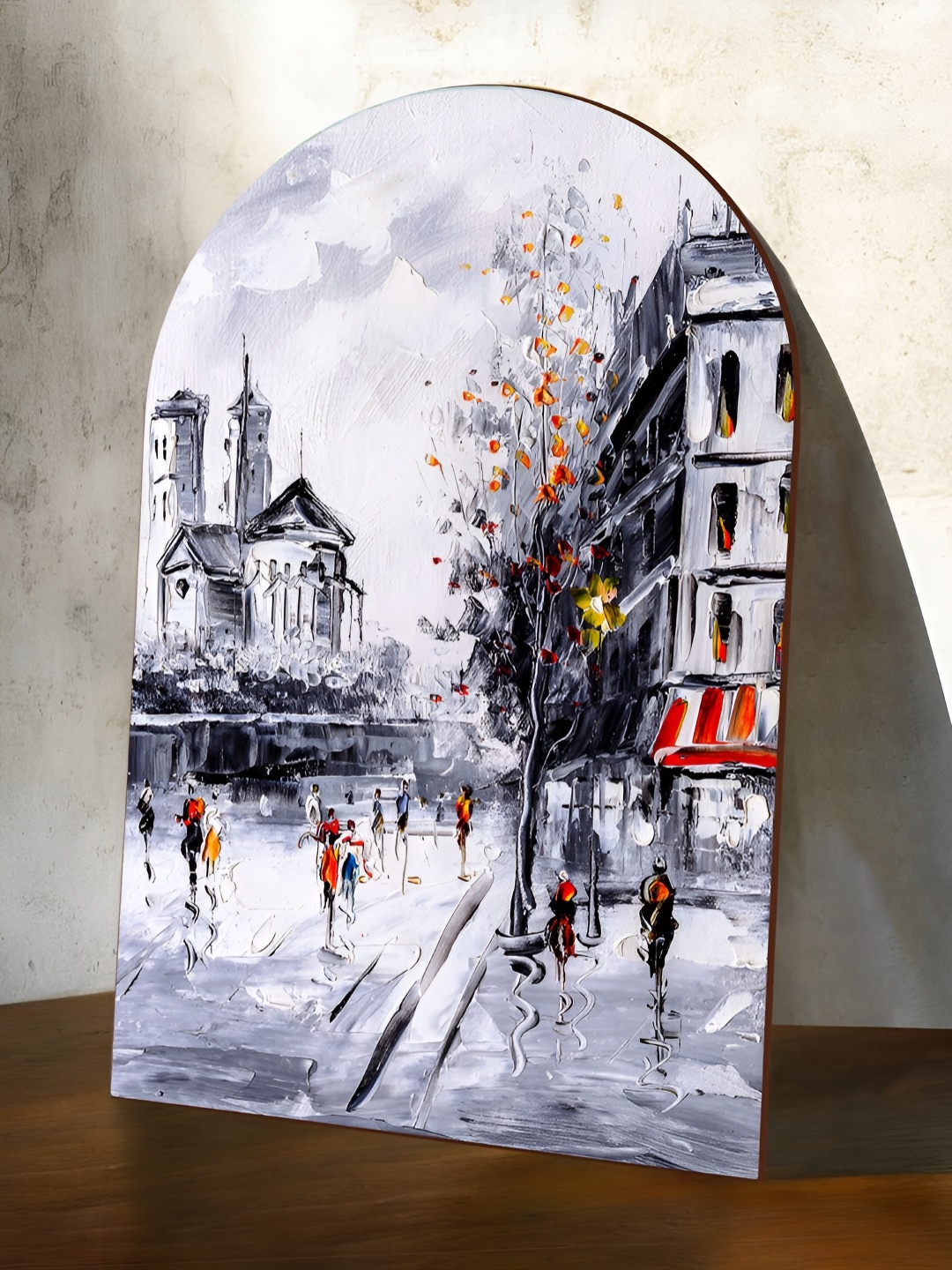 

Art Street Grey & Black Buildings Printed Painting Wall Art