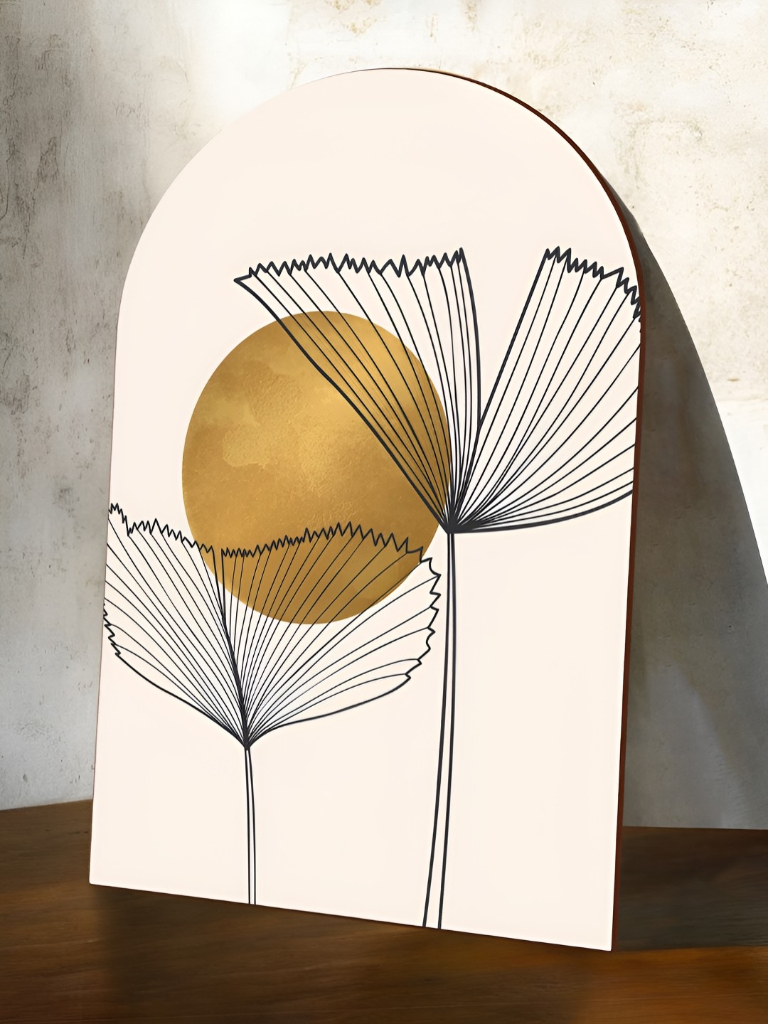 

Art Street Gold-Toned & Black Printed Painting Wall Art