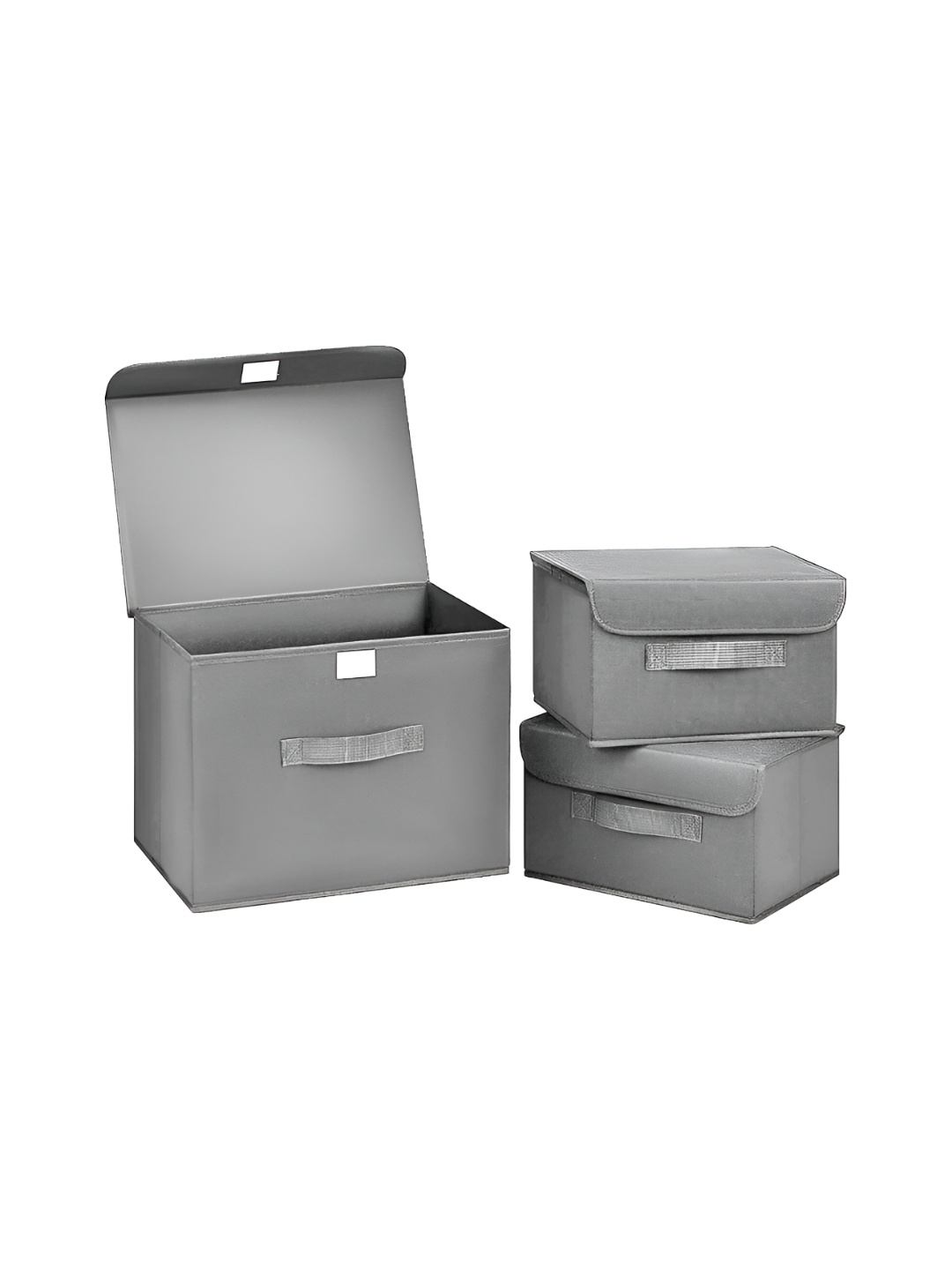 

HOUSE OF QUIRK Grey 3 Pieces Regular Multi-Utility Organisers