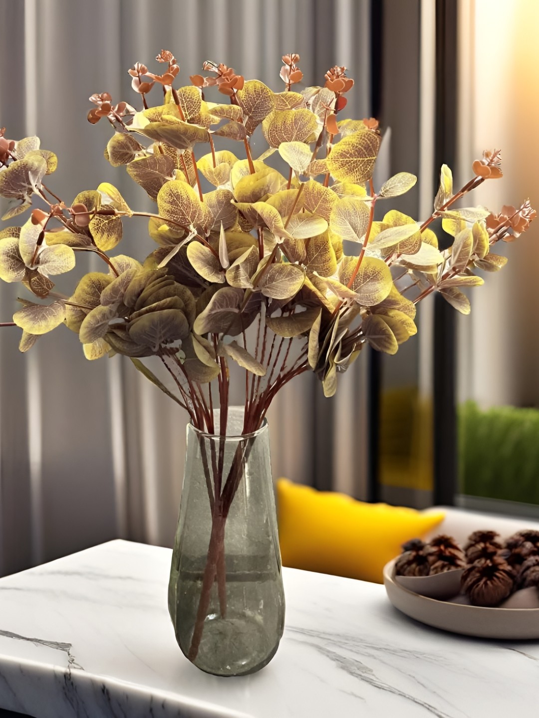 

Akaar Olive Green Eucalyptus Artificial Plant