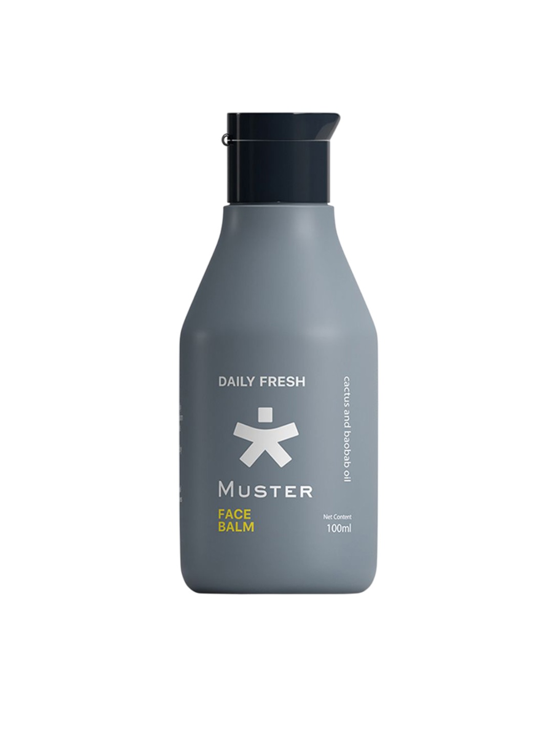 

Muster Men Daily Fresh Face Balm With Cactus And Baobab- 100 ml, Grey