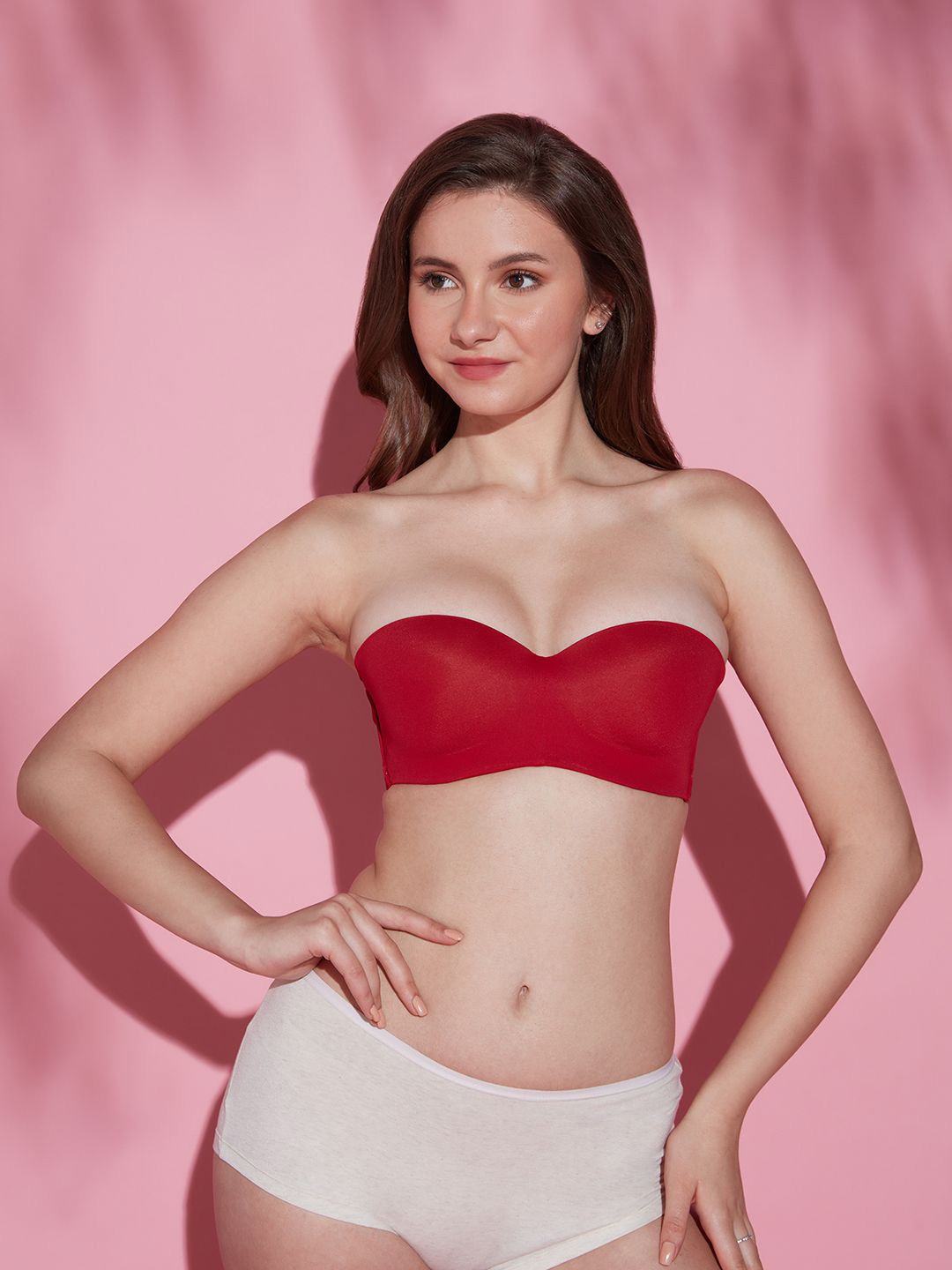 

Nykd By Nykaa The Ultimate Multiway Strapless Padded Wired Bra NYB027, Red