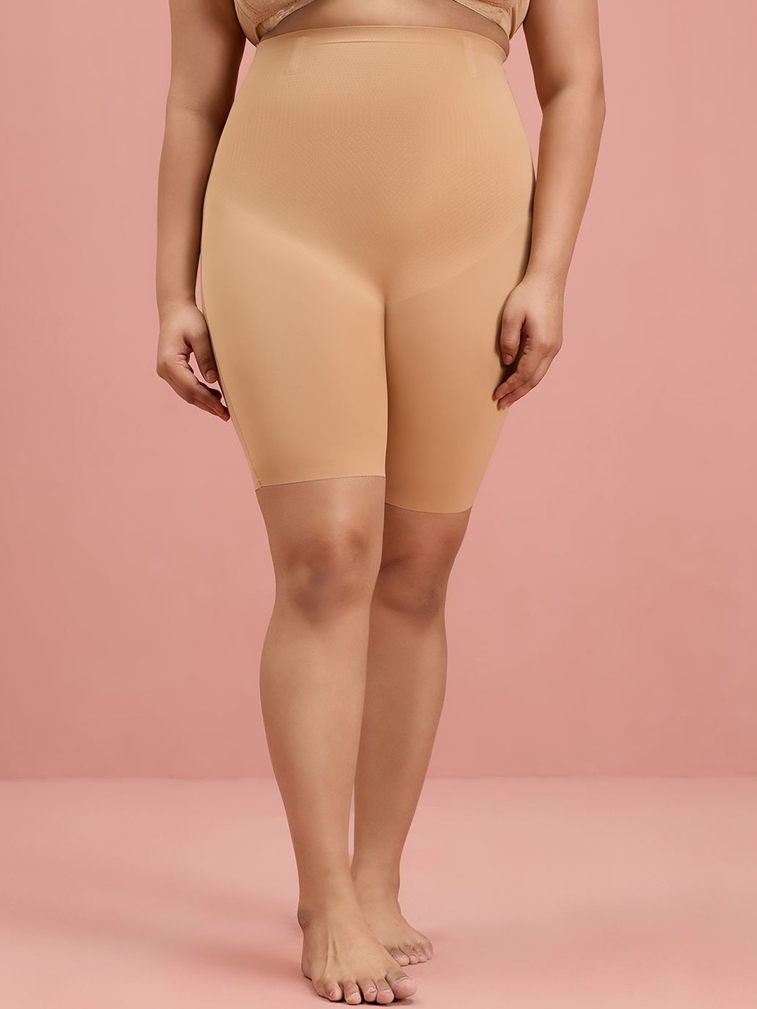 

Nykd Women Mid-Rise Seamless Tummy & Thigh Shapewear, Brown