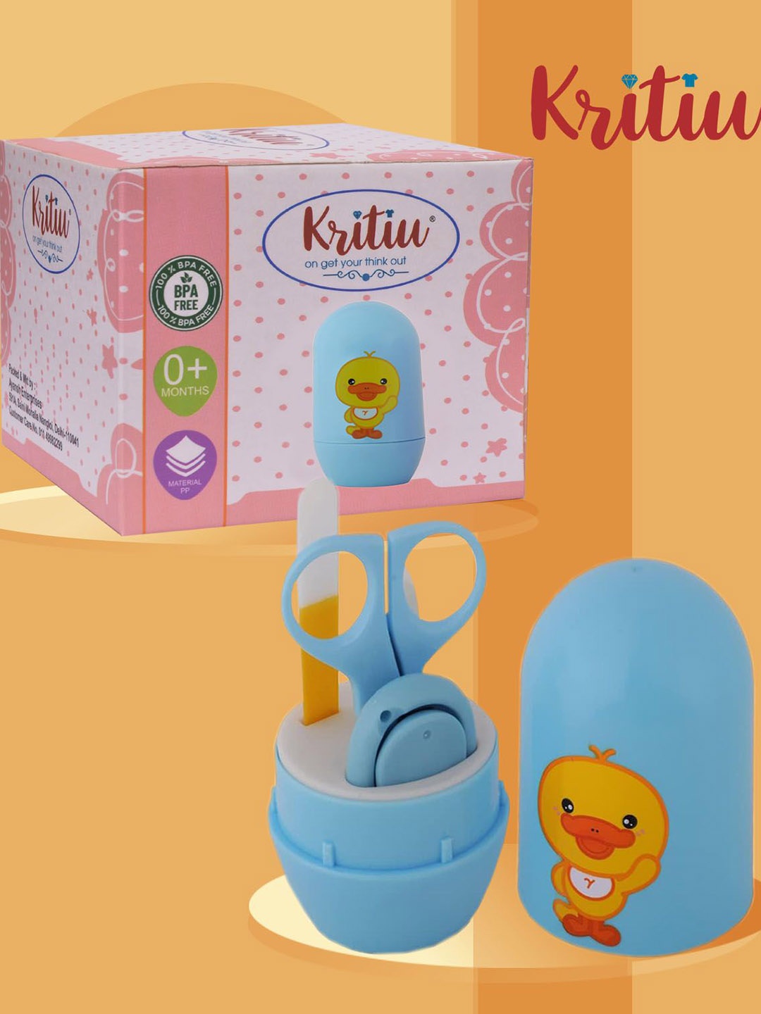 

Kritiu Kids Set of 5 Nail Grooming Kit, Blue