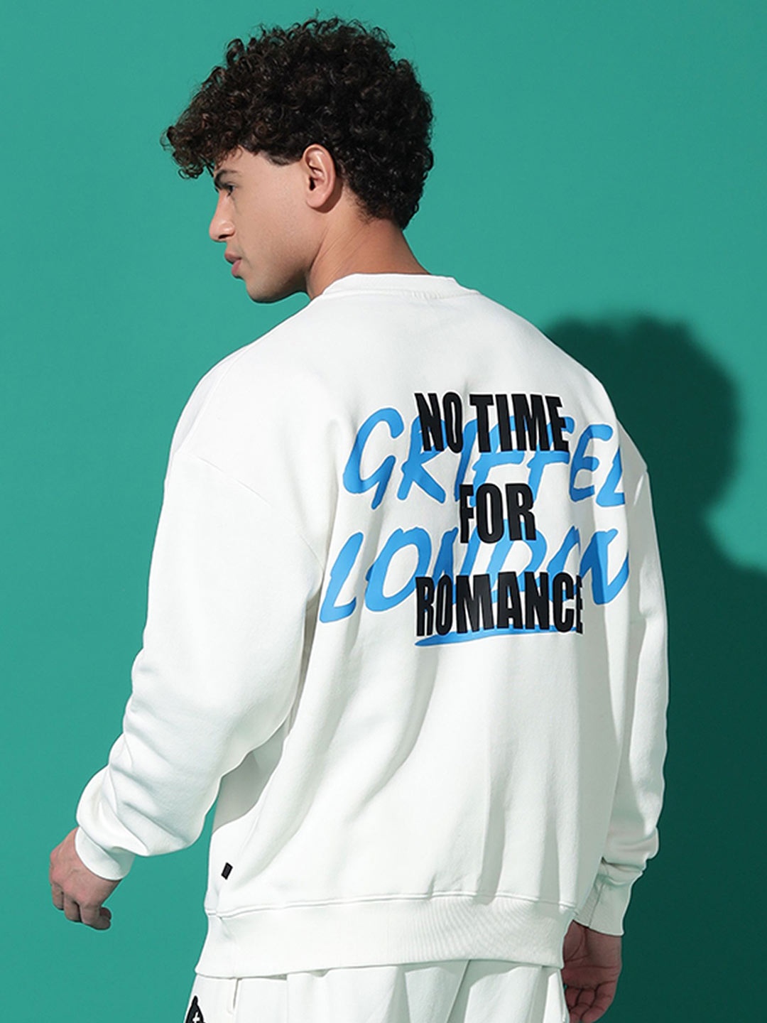 

GRIFFEL Men Printed Sweatshirt, White