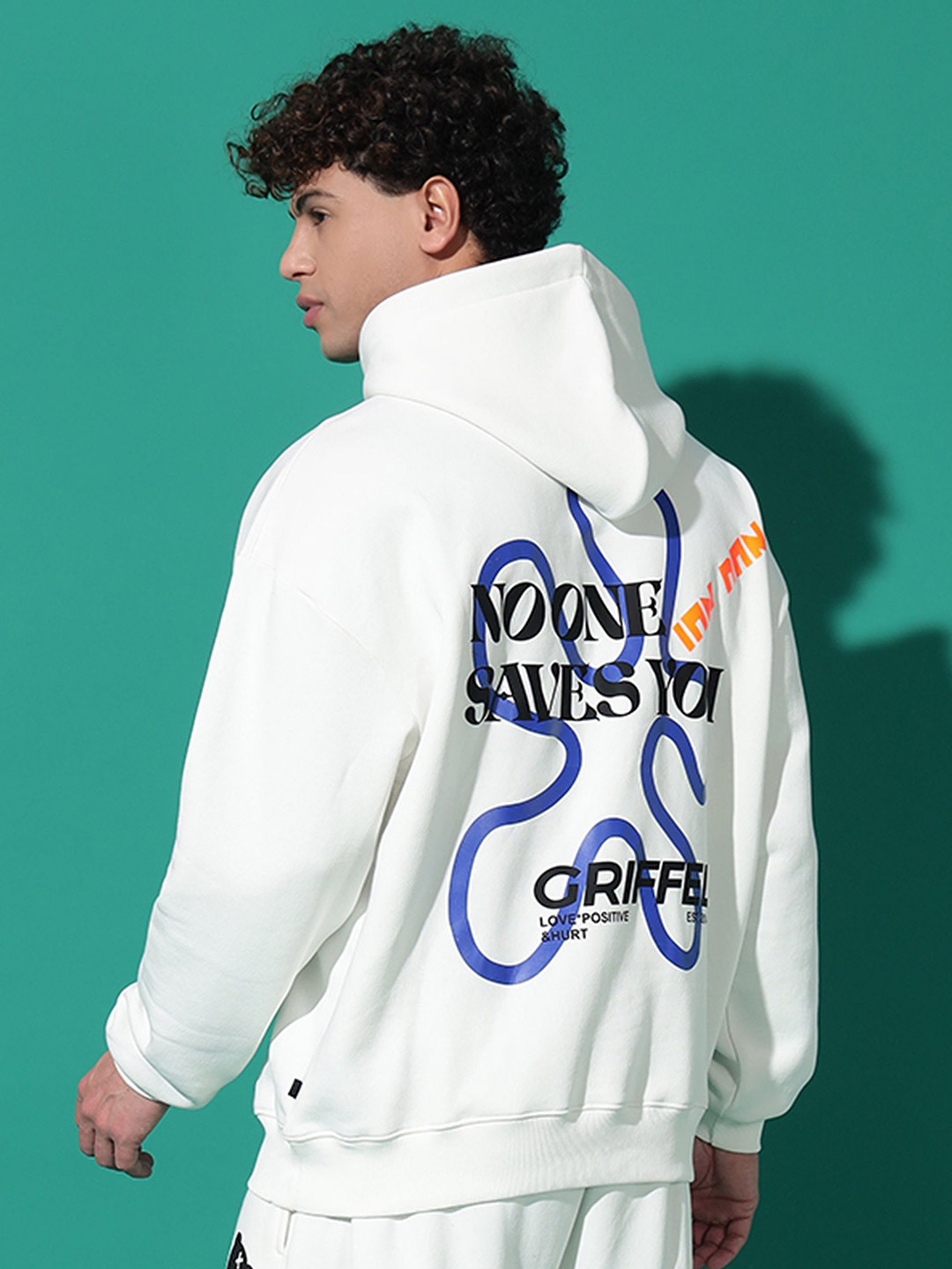 

GRIFFEL Men Typography Printed Sweatshirt, White