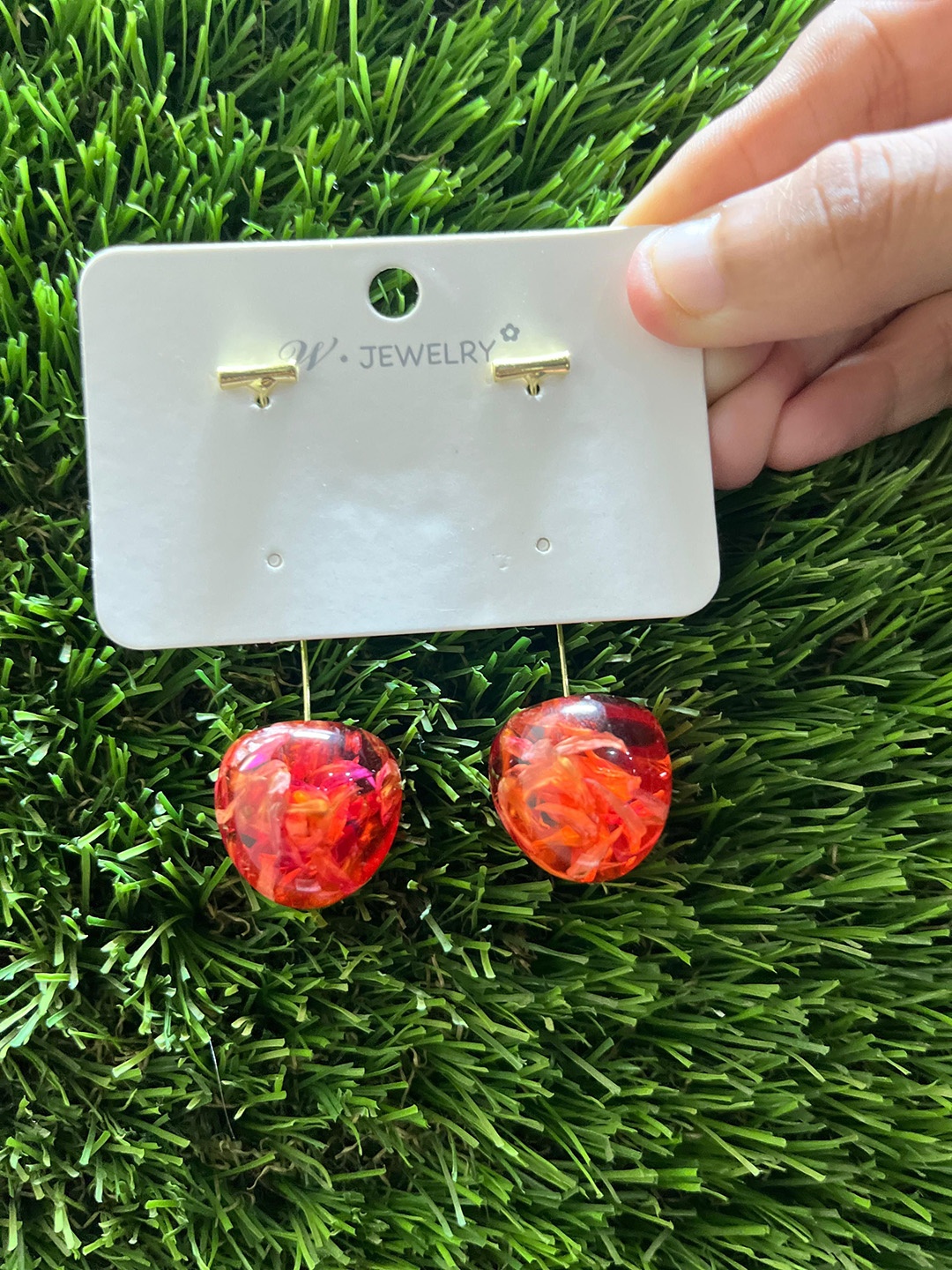 

Palli Creation Gold-Plated CZ Studded Fruit Cherry Drop Earrings