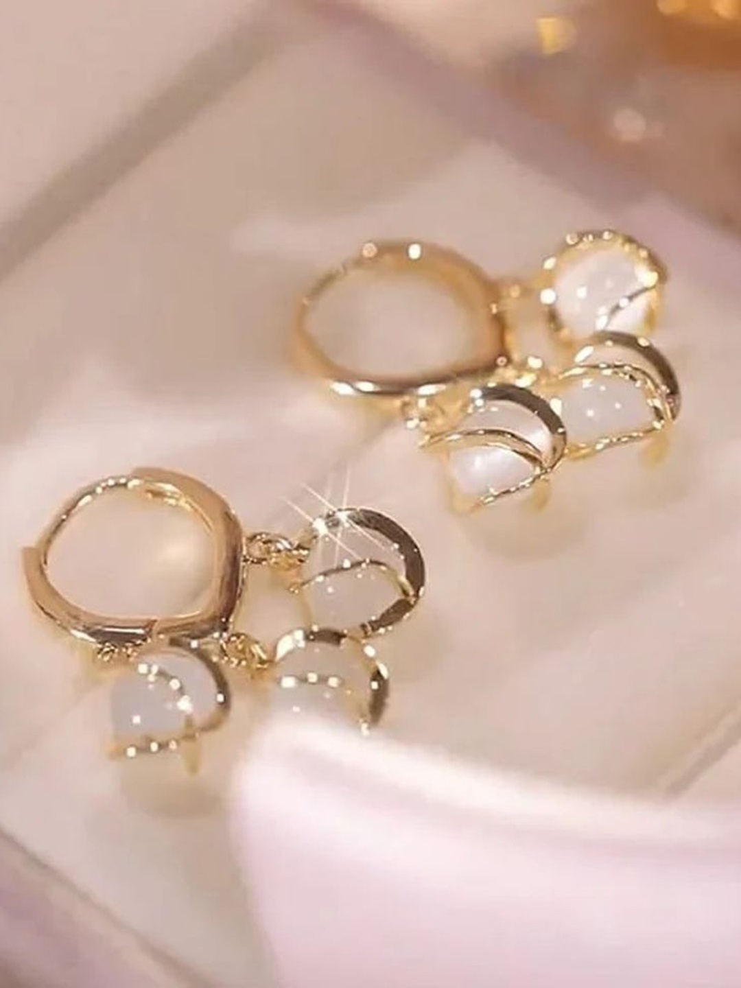 

Palli Creation Gold Plated Contemporary Hoop Earrings