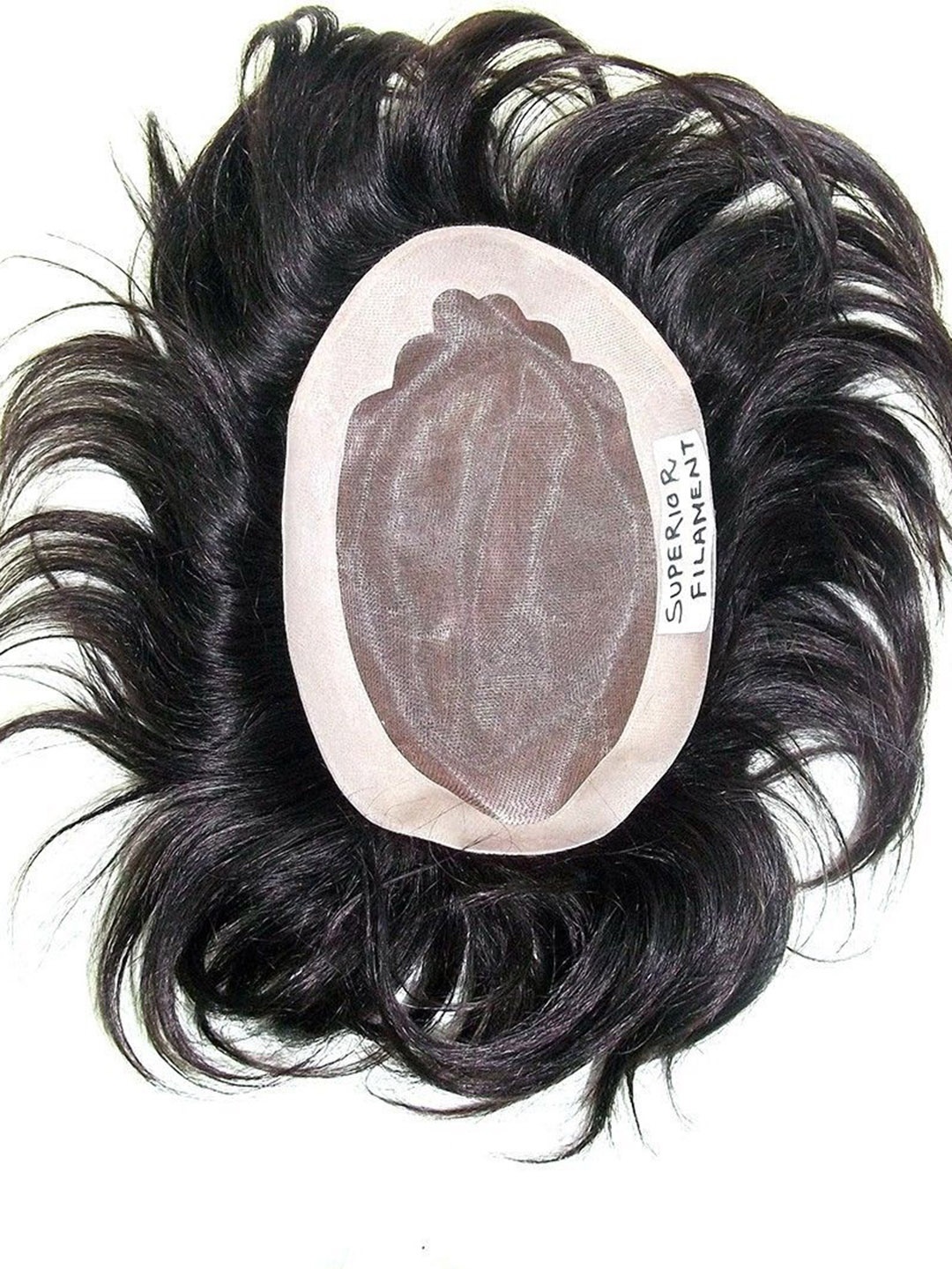 

CRIBE Tape-In Straight Patch Toupee Hair Extension - Black