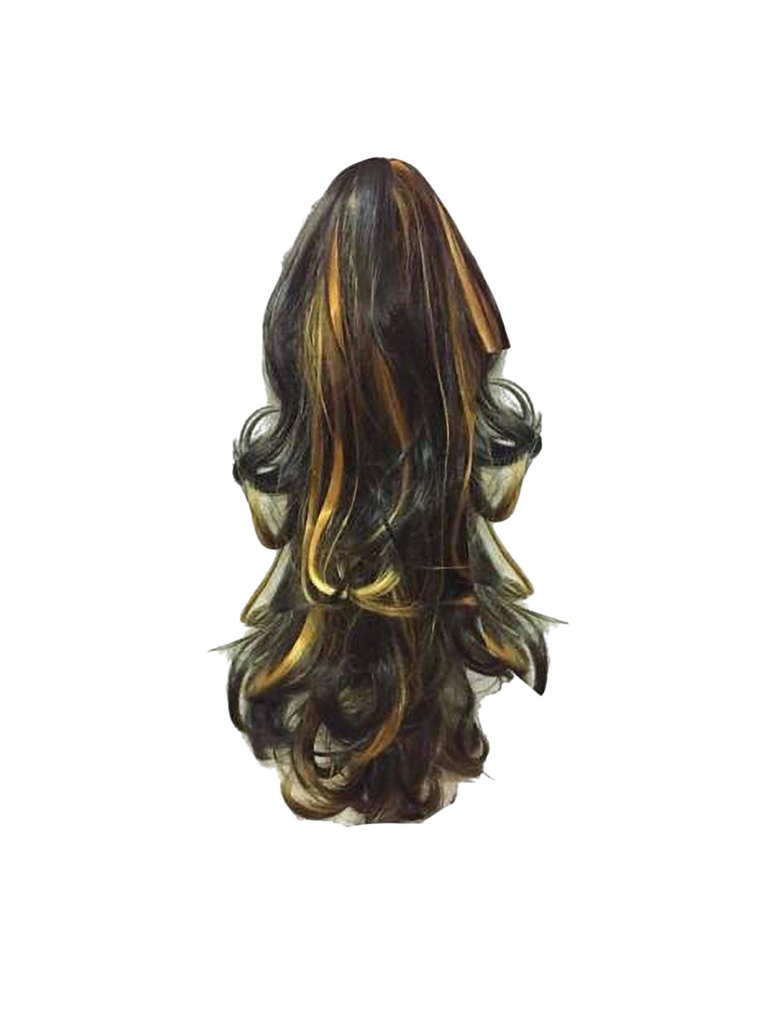 

CRIBE Clip-In Wavy Ponytail Hair Extension - Golden Highlight, Gold