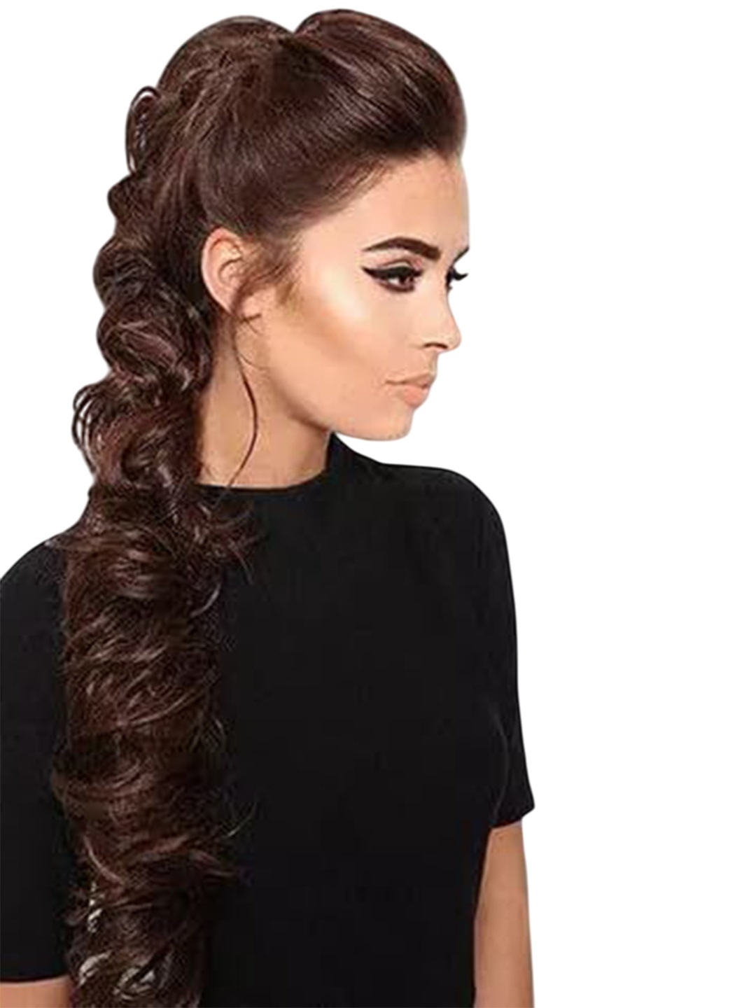 

CRIBE Halo Curly Ponytail Hair Extension - Brown - 18 Inch