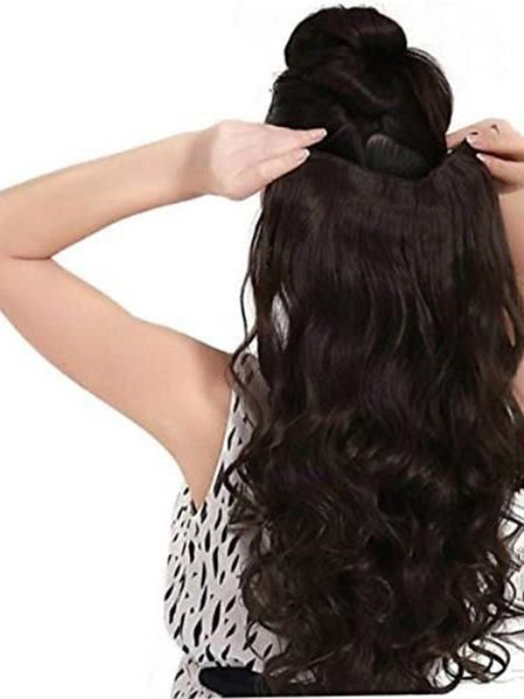 

CRIBE Clip In Wavy Locks Hair Extension - Brown