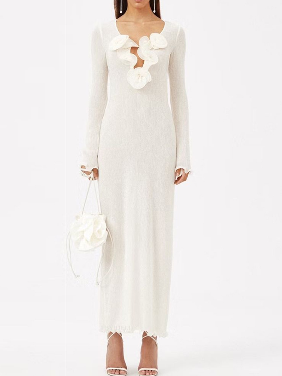 

LULU & SKY Women Maxi Dress, White