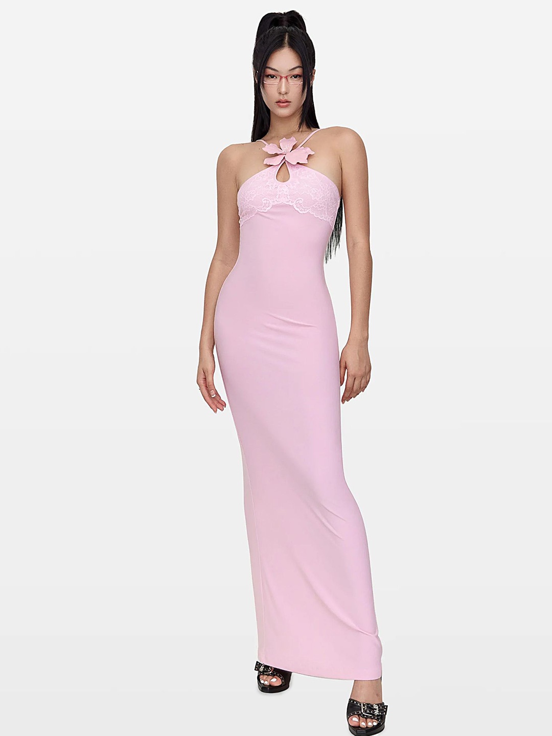 

LULU & SKY Women Sleeveless Maxi Dress, Pink