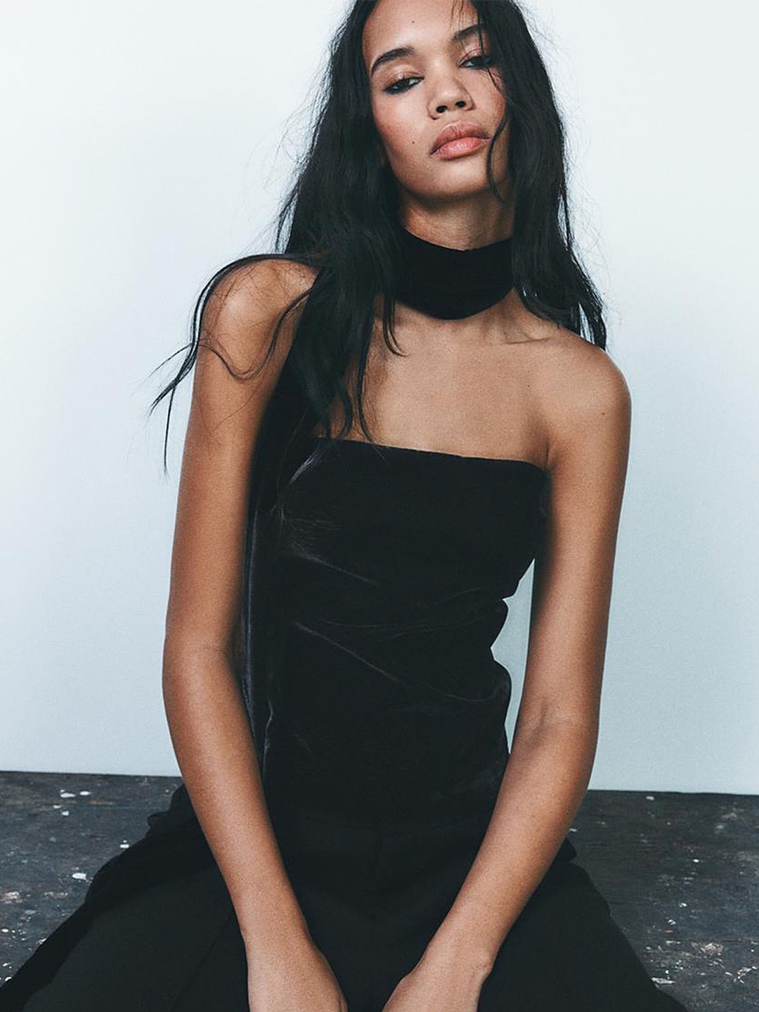 

LULU & SKY Women Strapless Tube Top, Black