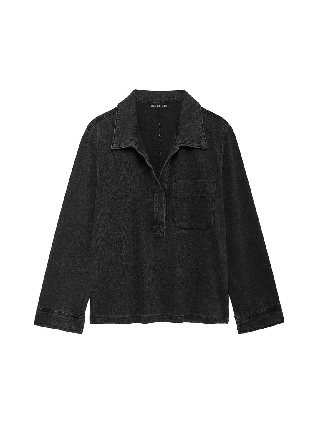 

LULU & SKY Women Shirt Style Top, Black