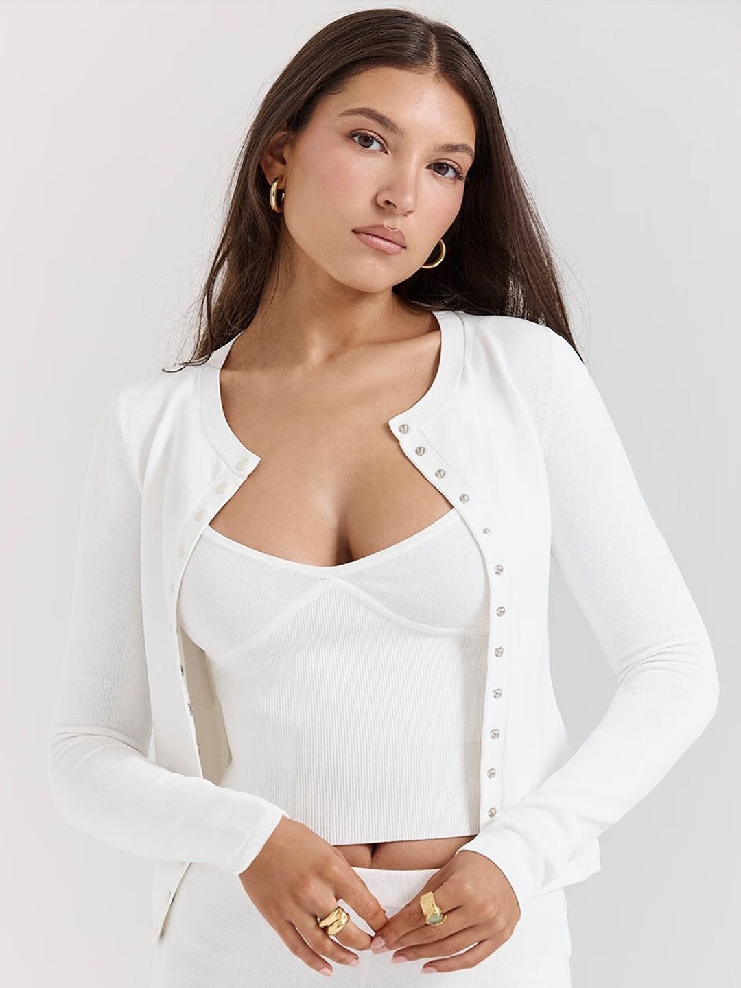 

LULU & SKY Women Sleeveless Top, White