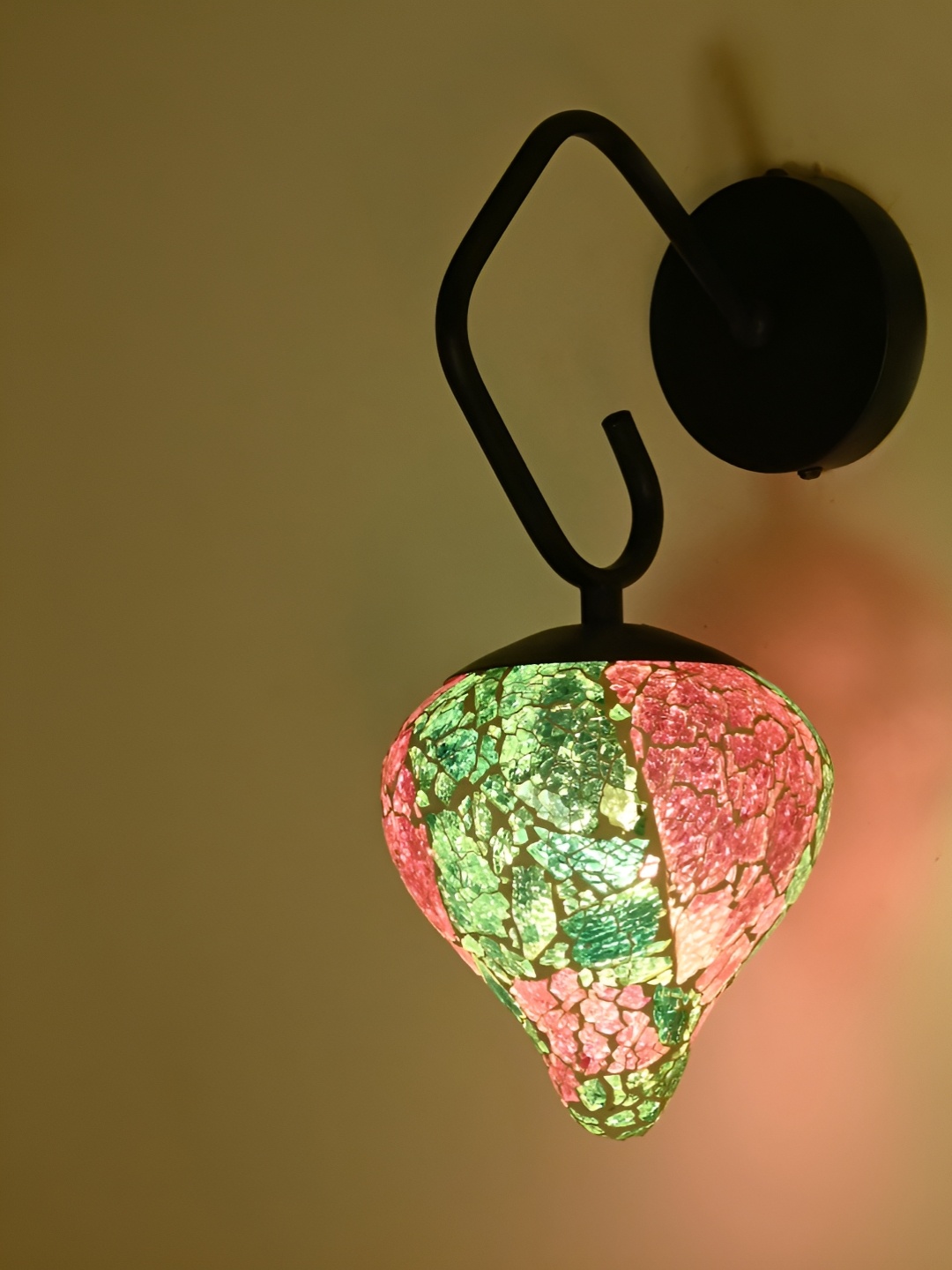 

Afast Pink & Blue Textured Metal Abstract Shaped Wall Lamp