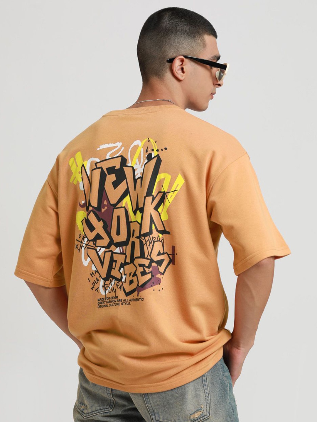 

Banana Club Men Printed T-shirt, Orange