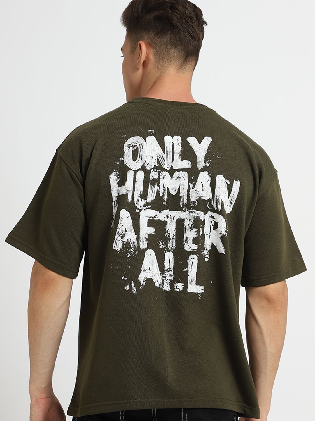 

Banana Club Men Printed T-shirt, Olive
