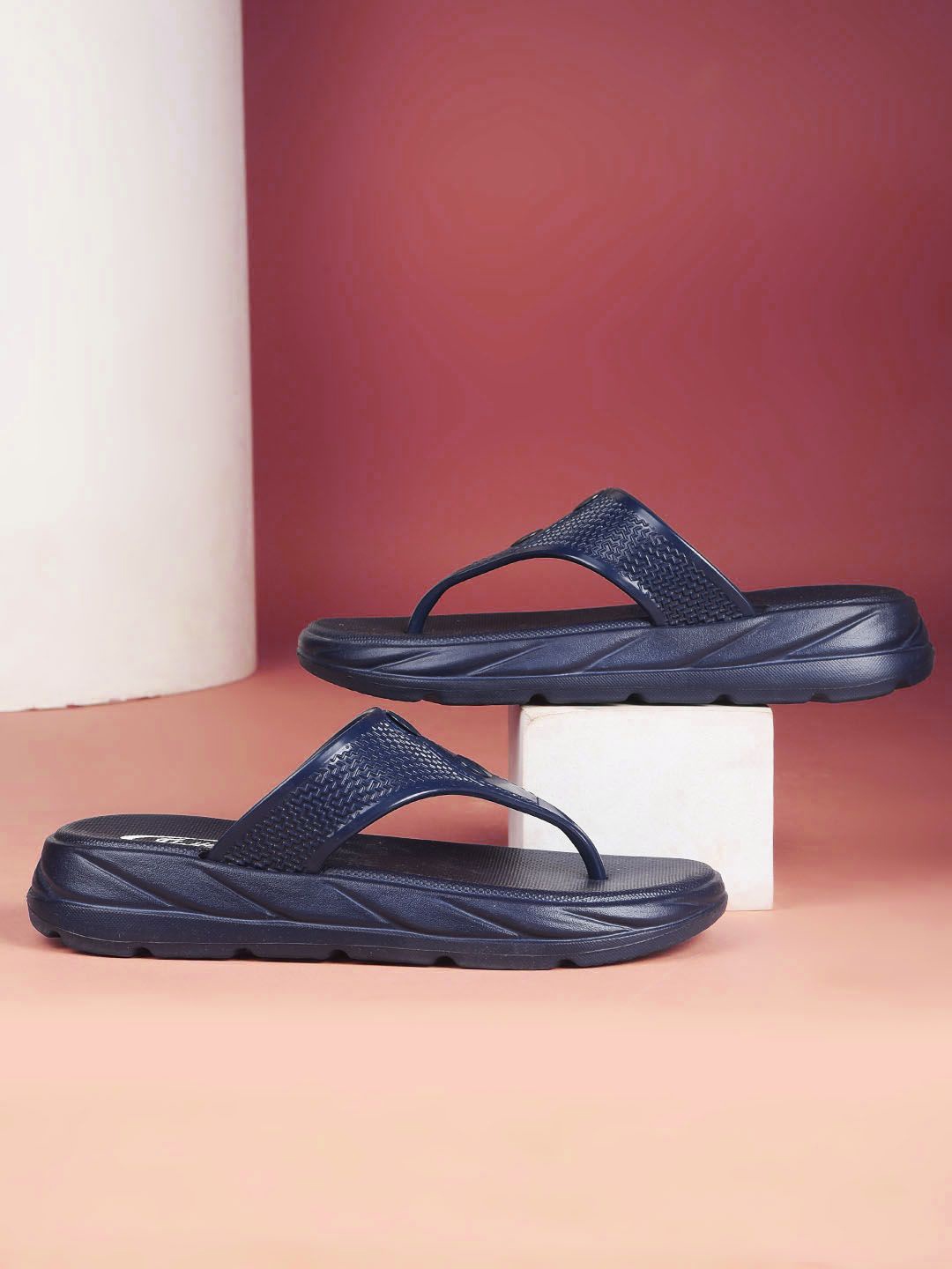 

Action Women Self Design Core Thong Flip-Flops, Blue