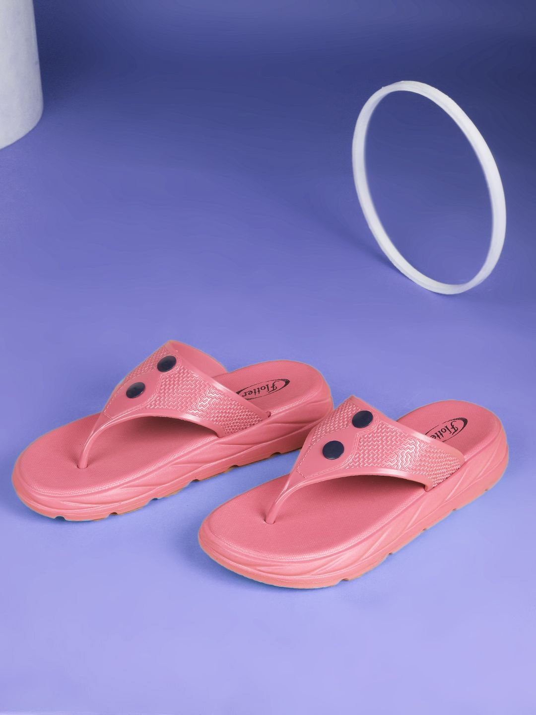 

Action Women Printed Thong Flip-Flops, Pink