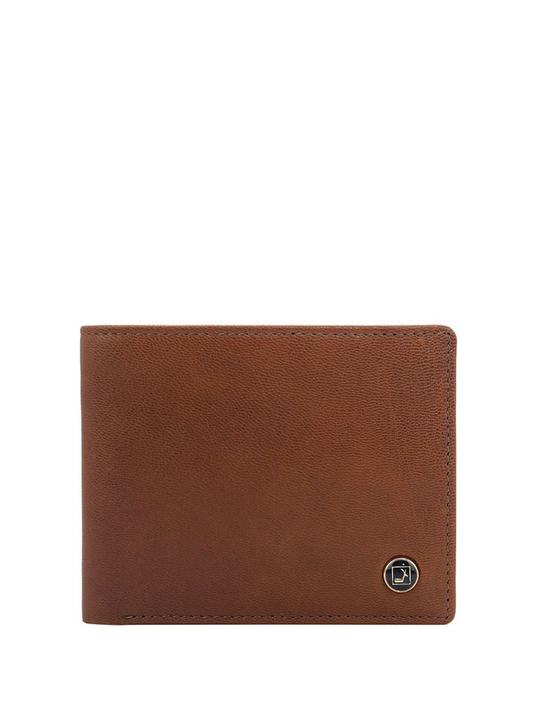 

Da Milano Men Textured Leather Two Fold Wallet, Brown