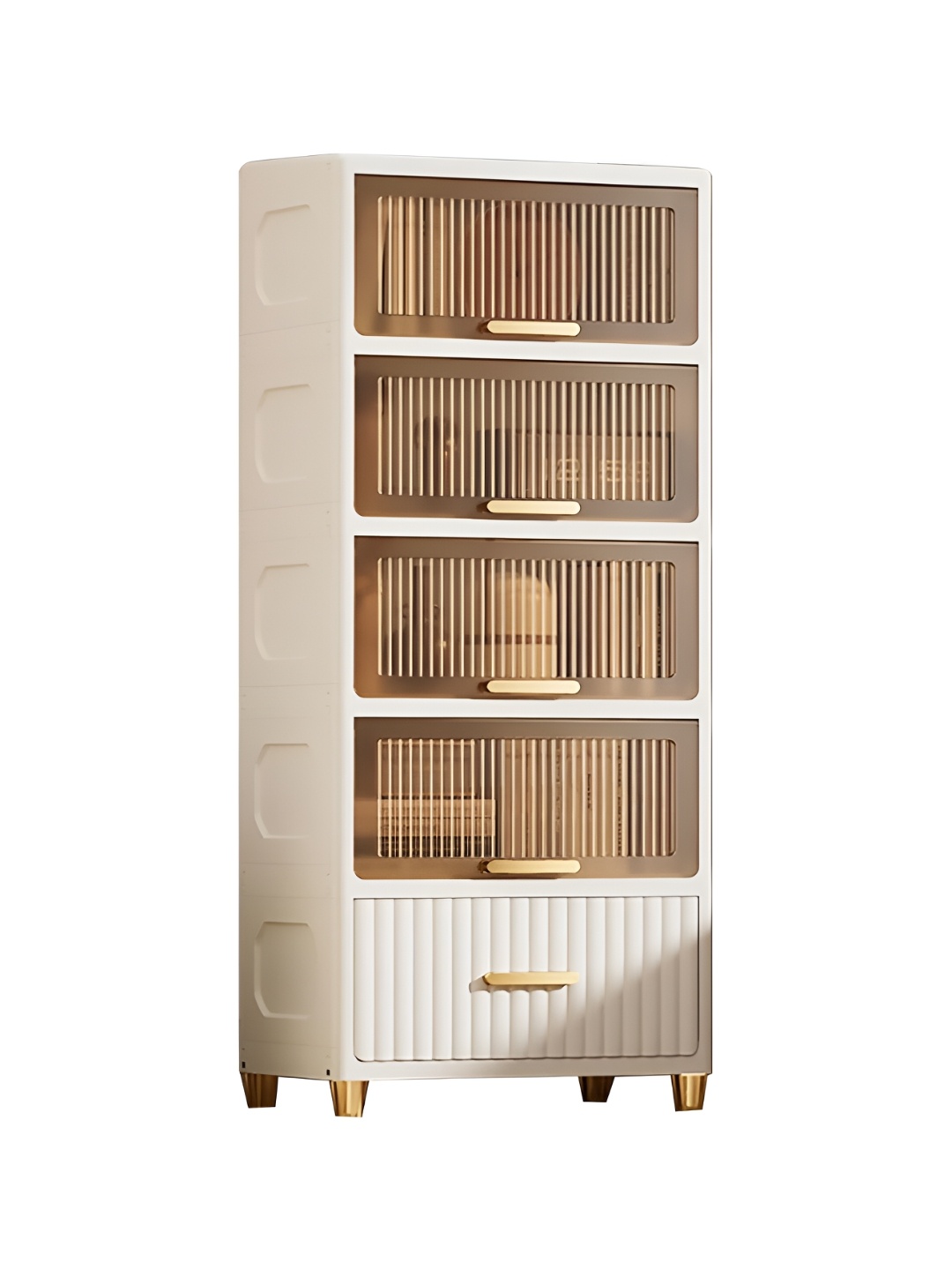 

HOUSE OF QUIRK Beige 5 Layer Cabinet Multi-Utility Organiser